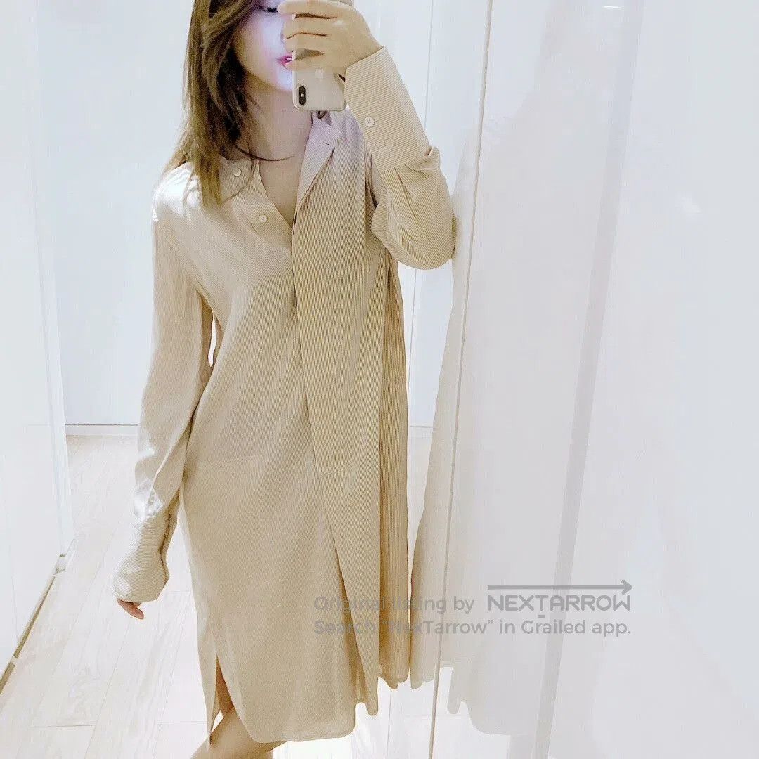 Hermes HERMES Striped Loose Dress. Size US 36 / EU 52 - 9 Thumbnail