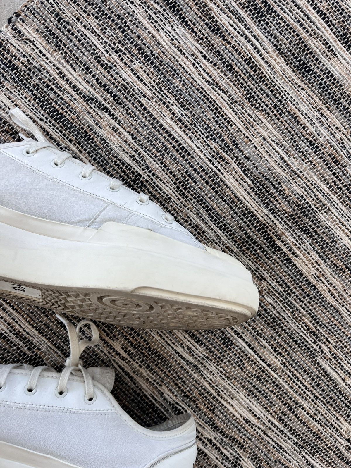 Adidas × Y-3 Vintage Adidas Y3 Ajatu Court Low Sneakers White Leather Y2K Size US 11 / EU 44 - 10 Thumbnail