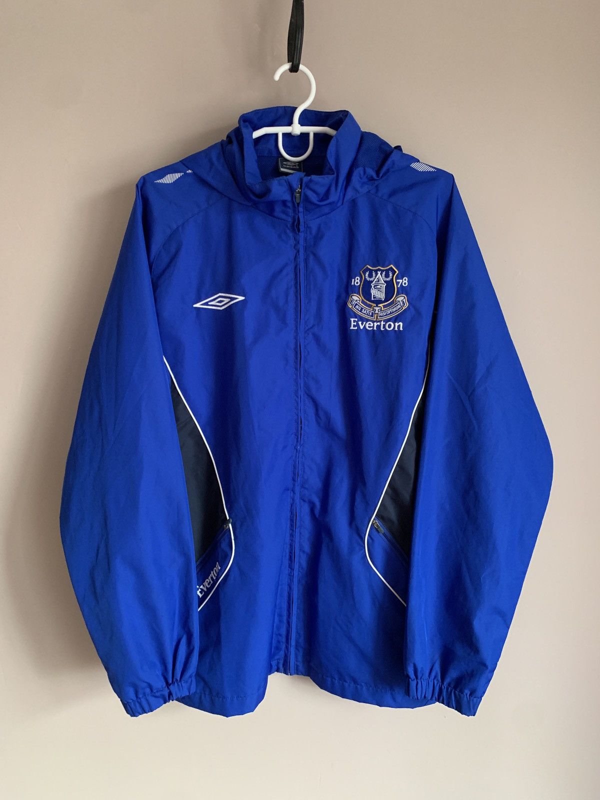 Umbro Everton FC football soccer vintage Umbro jacket hooded Size US M / EU 48-50 / 2 - 1 Thumbnail