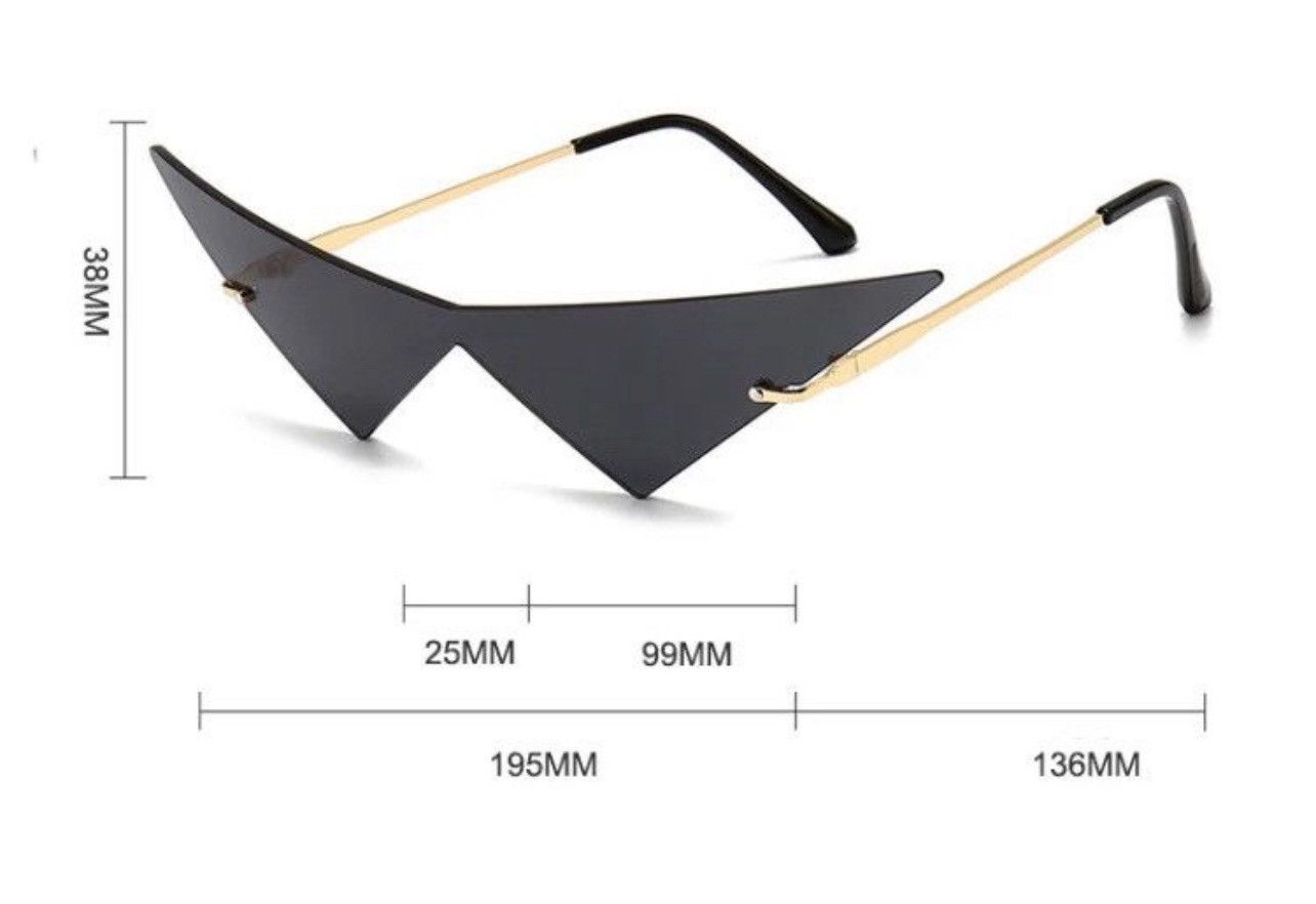 Electric Visual Cat eye Rimless Sunglasses Size ONE SIZE - 4 Thumbnail