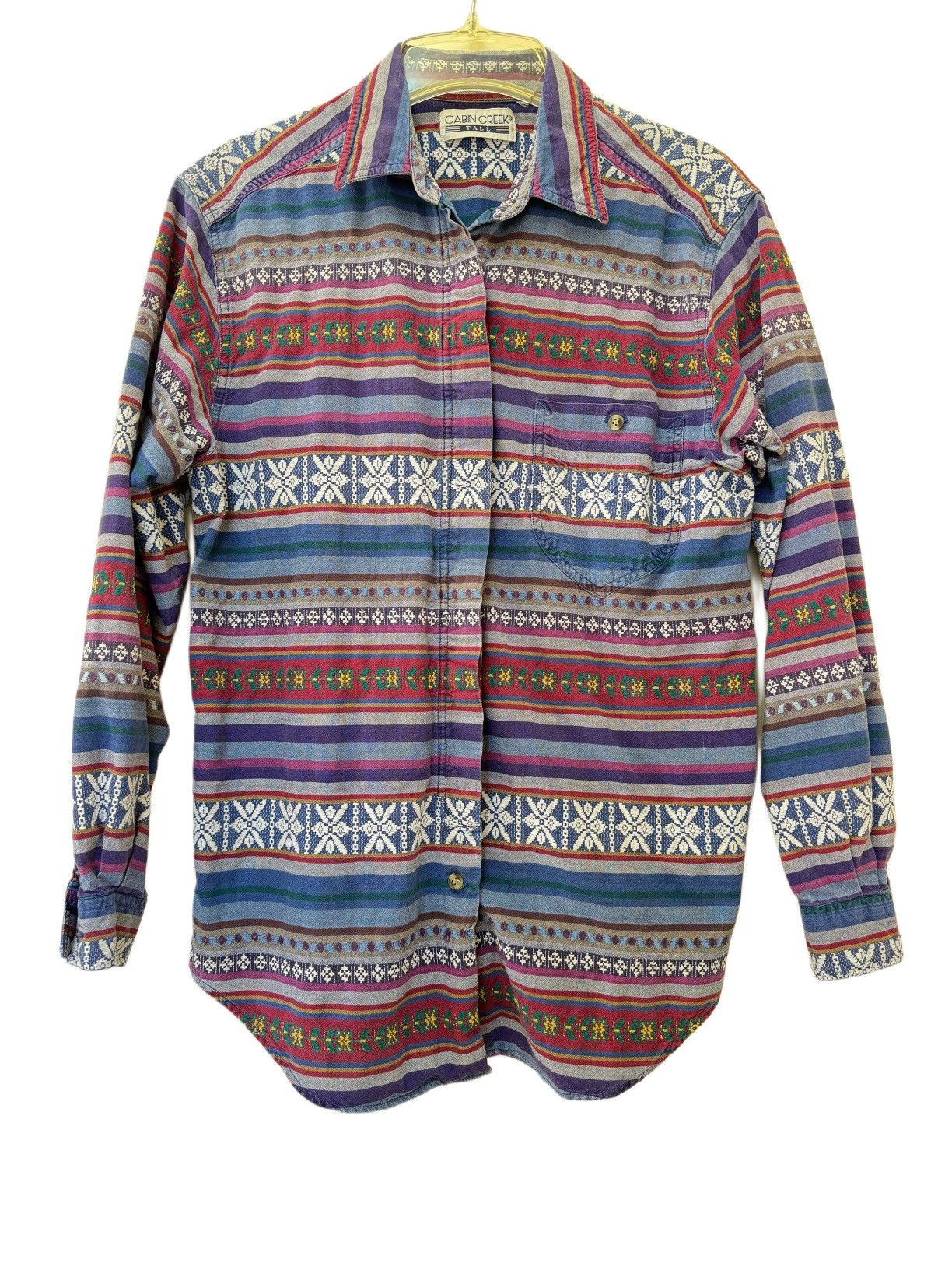 Vintage Cabin Creek M-L Tall button up vintage 90s southwestern geo Size M / US 6-8 / IT 42-44 - 1 Thumbnail