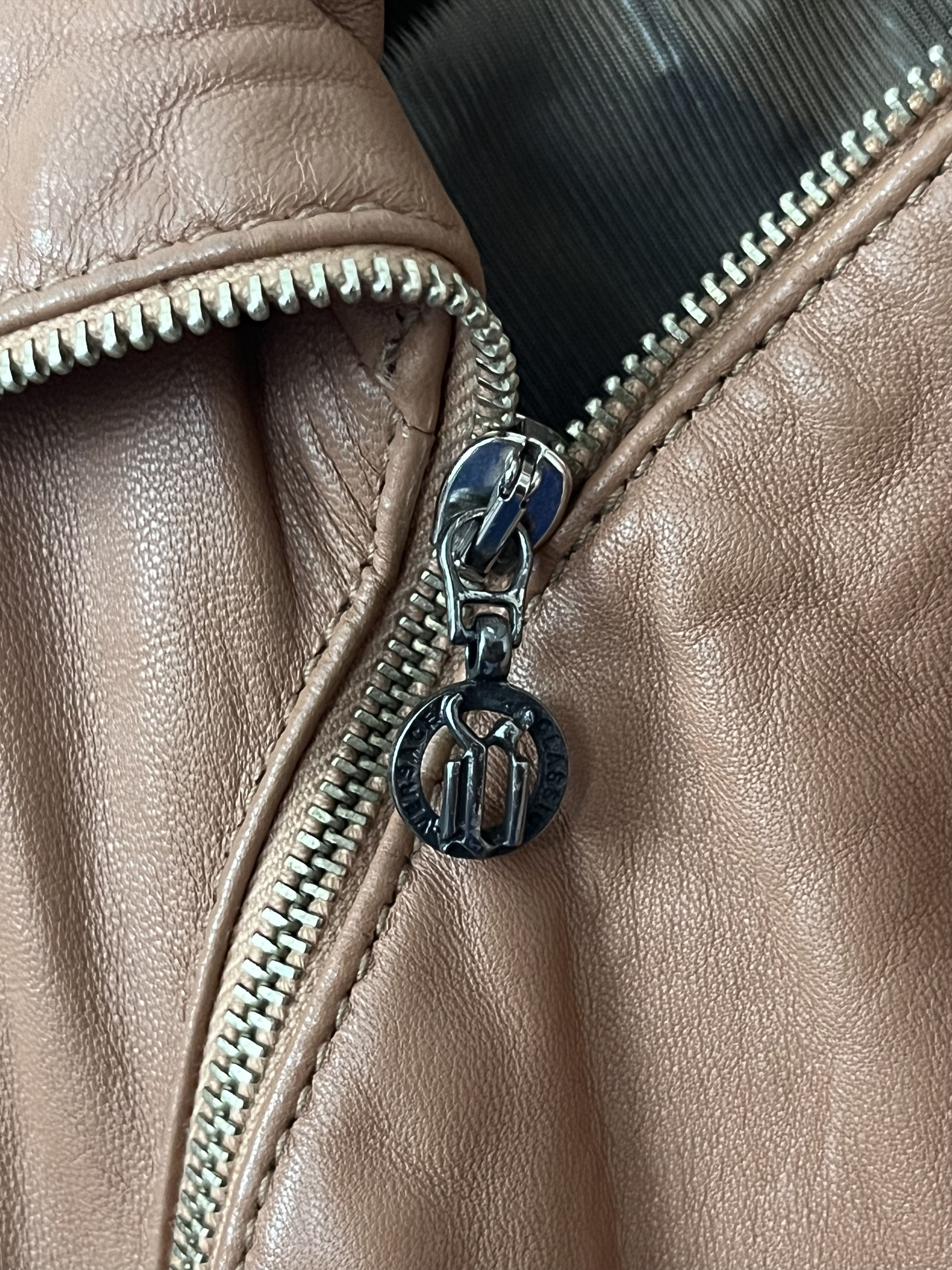 Versace Jeans Couture VERSACE Jeans Couture Leather Biker Jacket Full Zip Size XS / US 0-2 / IT 36-38 - 3 Thumbnail