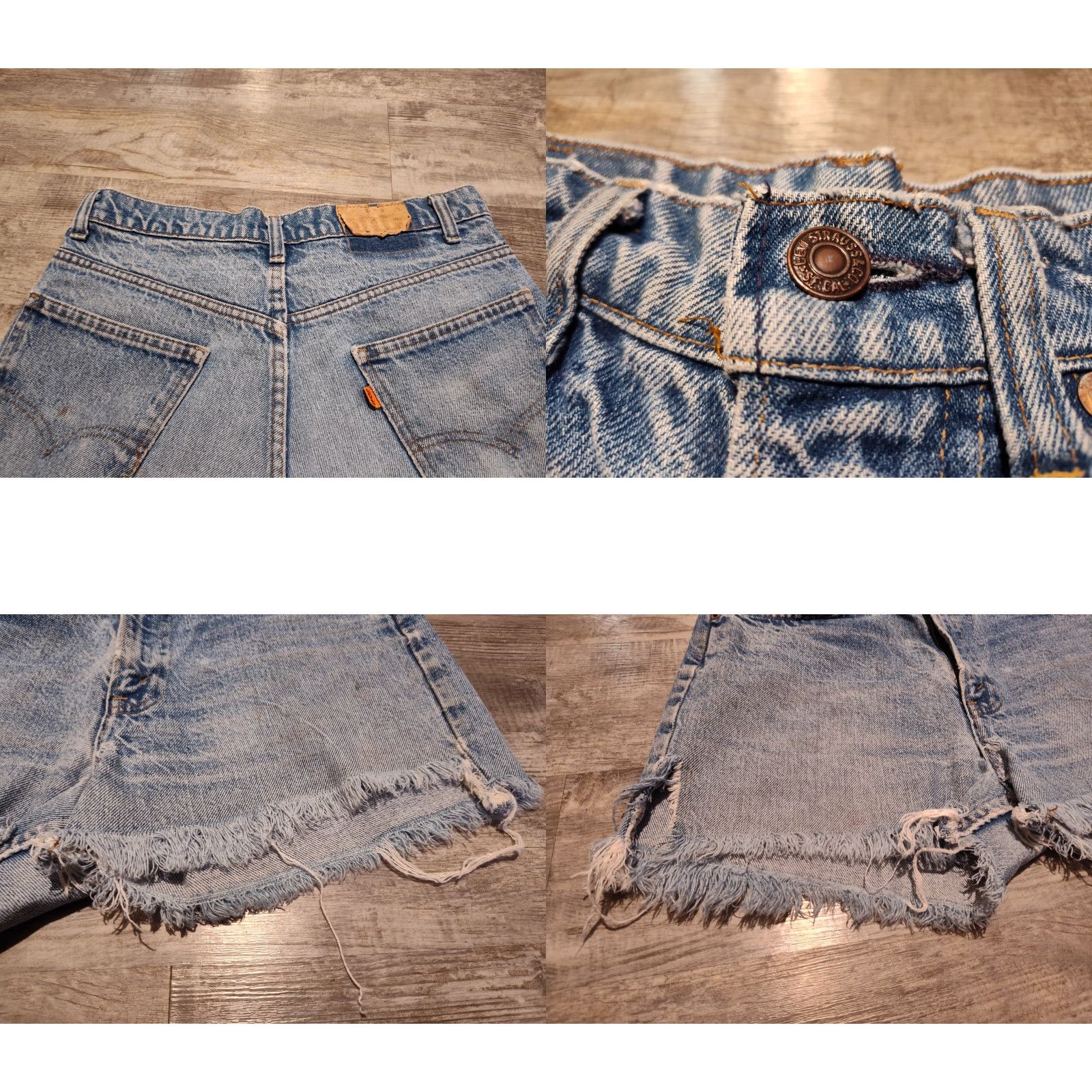 Levi's VINTAGE Levi's 517 Jeans Shorts - Denim Cut-Off Mid Rise 32" Waist Womens Blue 70s Grunge Summer Size 32" / US 10 / IT 46 - 8 Thumbnail