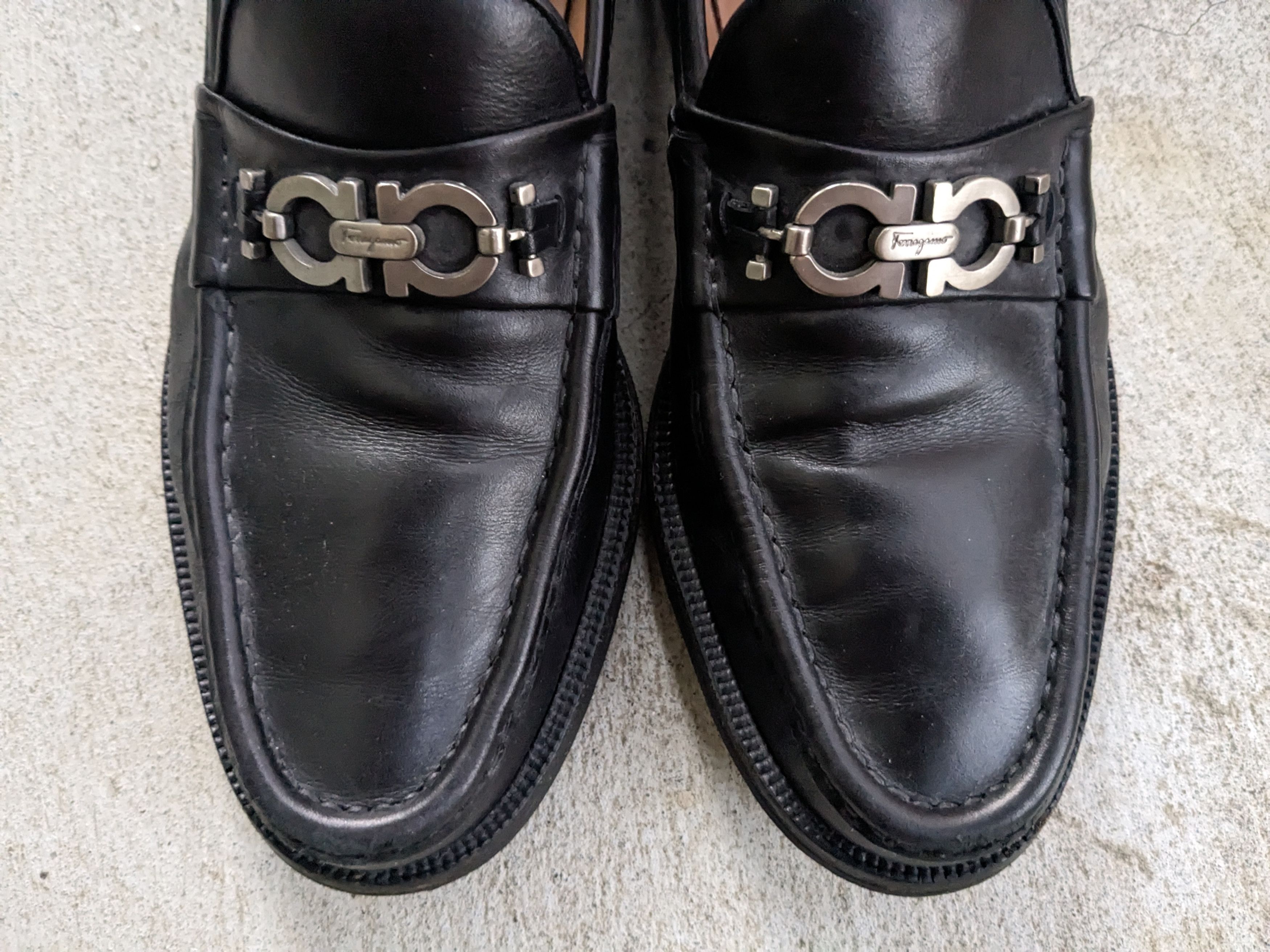 Salvatore Ferragamo Salvatore Ferragamo Loafers Black Leather 10.5 Size US 10.5 / EU 43-44 - 5 Thumbnail