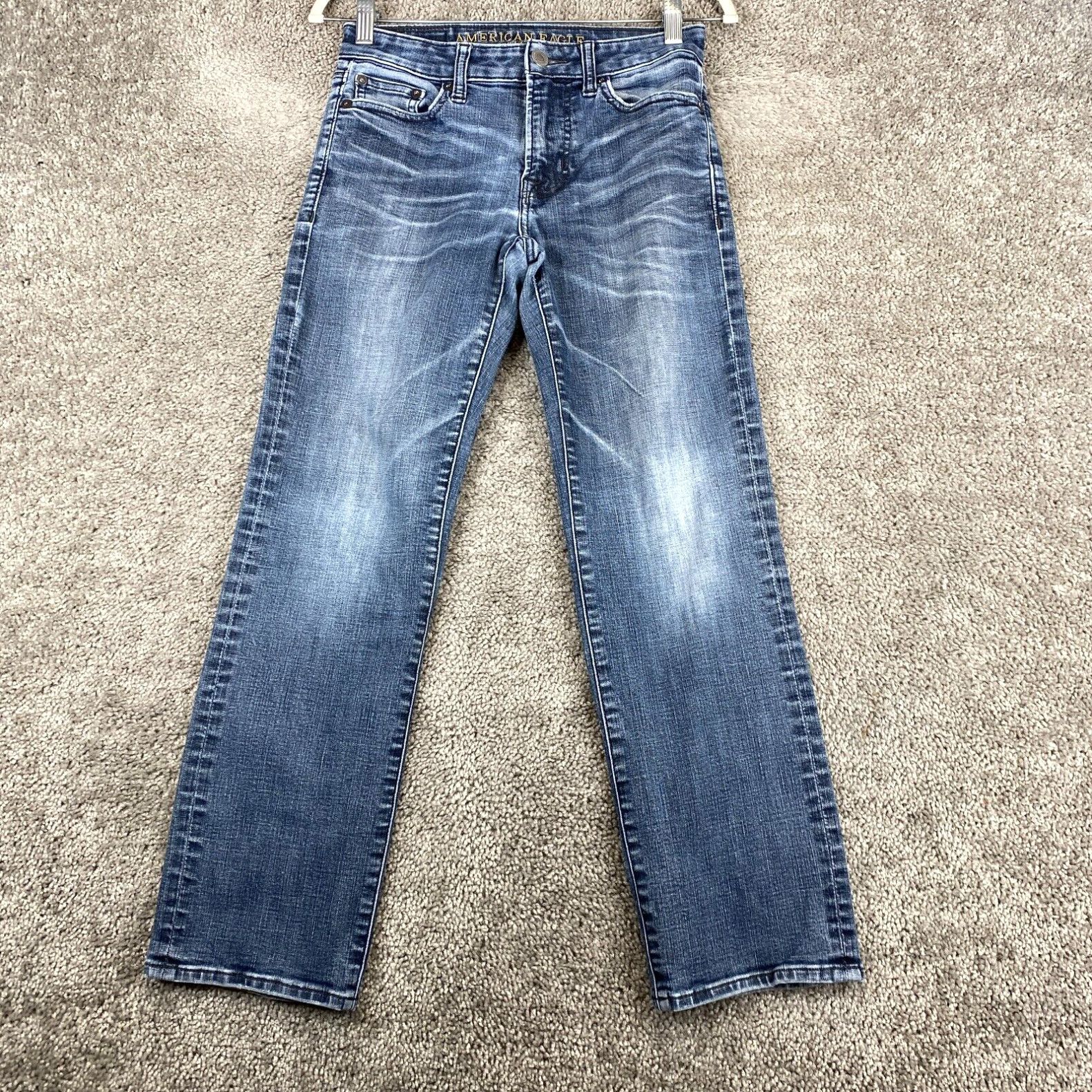 Fashion american eagle original straight extreme flex jeans