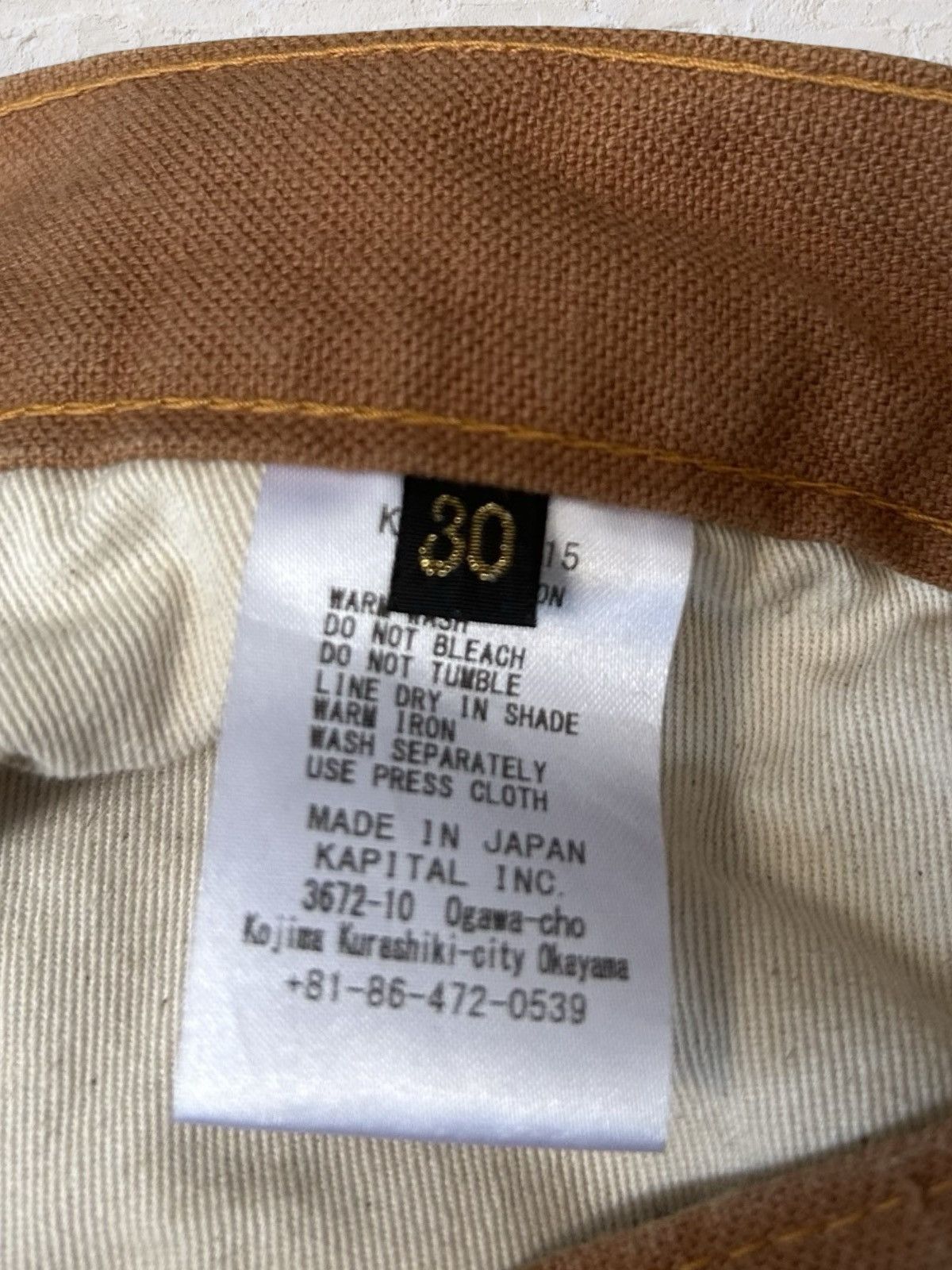 Kapital KAPITAL Katsuragi Brushed Cotton 5P RAT FLARE Pants Size US 30 / EU 46 - 6 Thumbnail