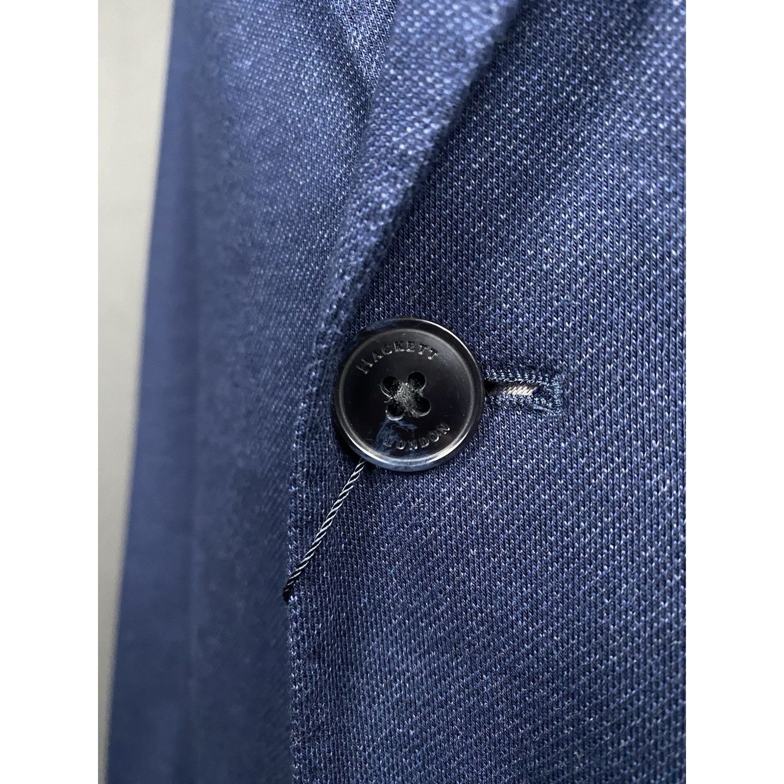 Hackett GREAT NWT Hackett Melange Knit Men's Blue Blazer Jacket Size Size 46R - 7 Thumbnail