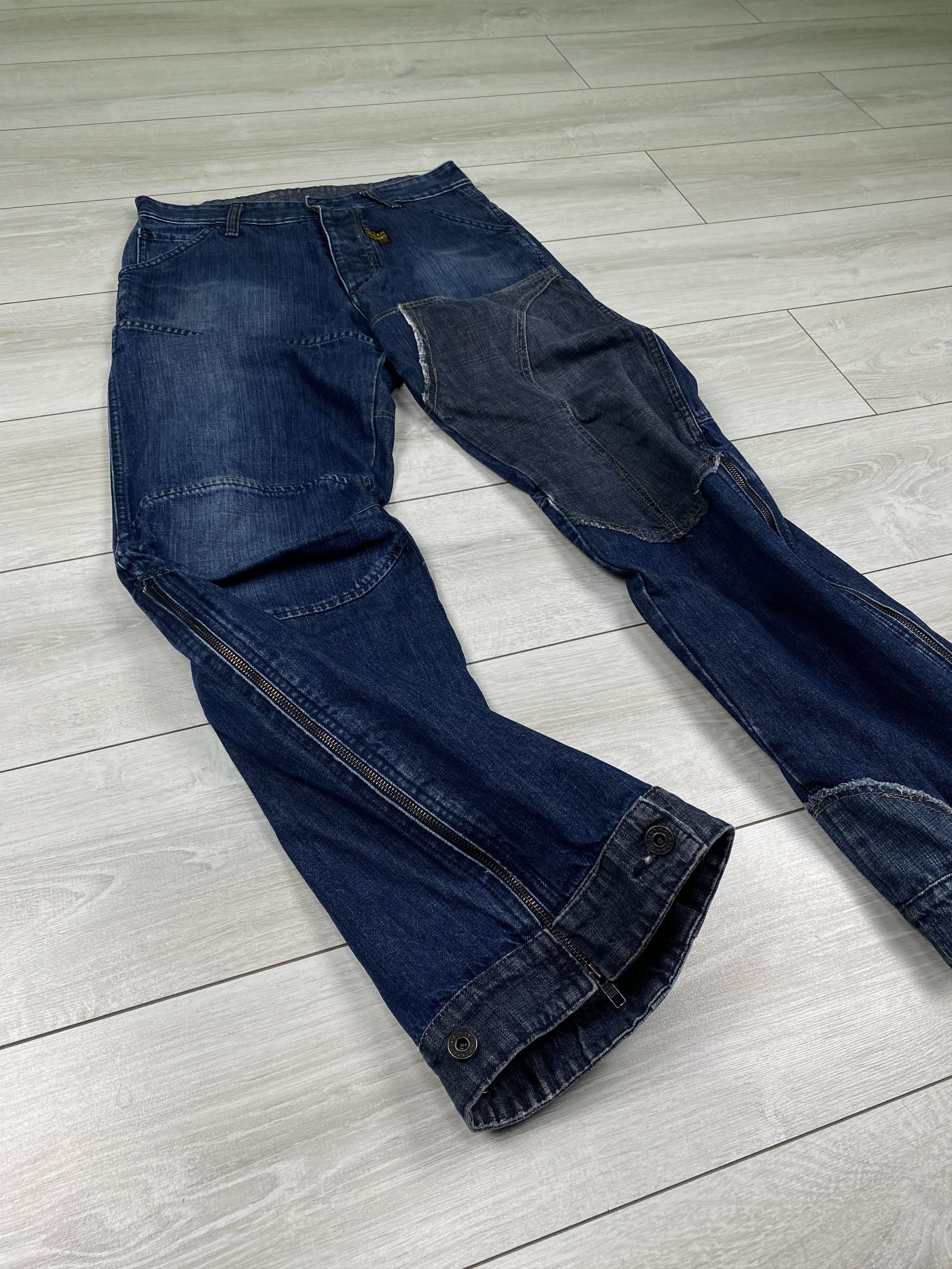 G-Star G Star RAW Cargo Baggy zip Flare Avant Garde elwood Pants Size US 31 - 7 Thumbnail