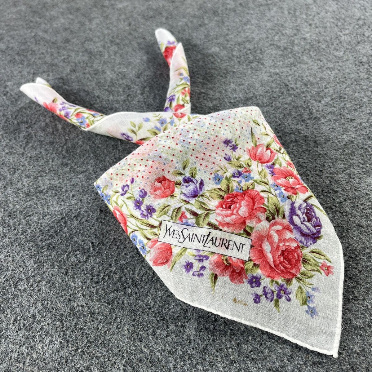 Vintage × Yves Saint Laurent Yves Saint Laurent Handkerchief / Bandana / Neckerchief B086 Size ONE SIZE - 3 Thumbnail