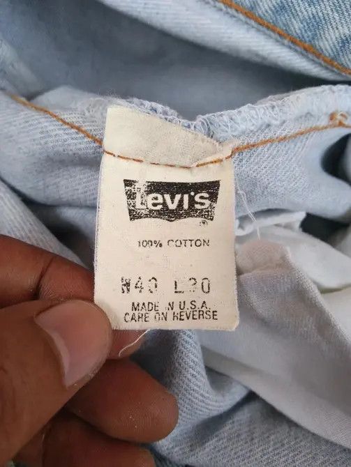 Levi's Vintage Levi's 501 Made In USA Faded Blue Jeans 38x30 Size US 38 / EU 54 - 9 Thumbnail