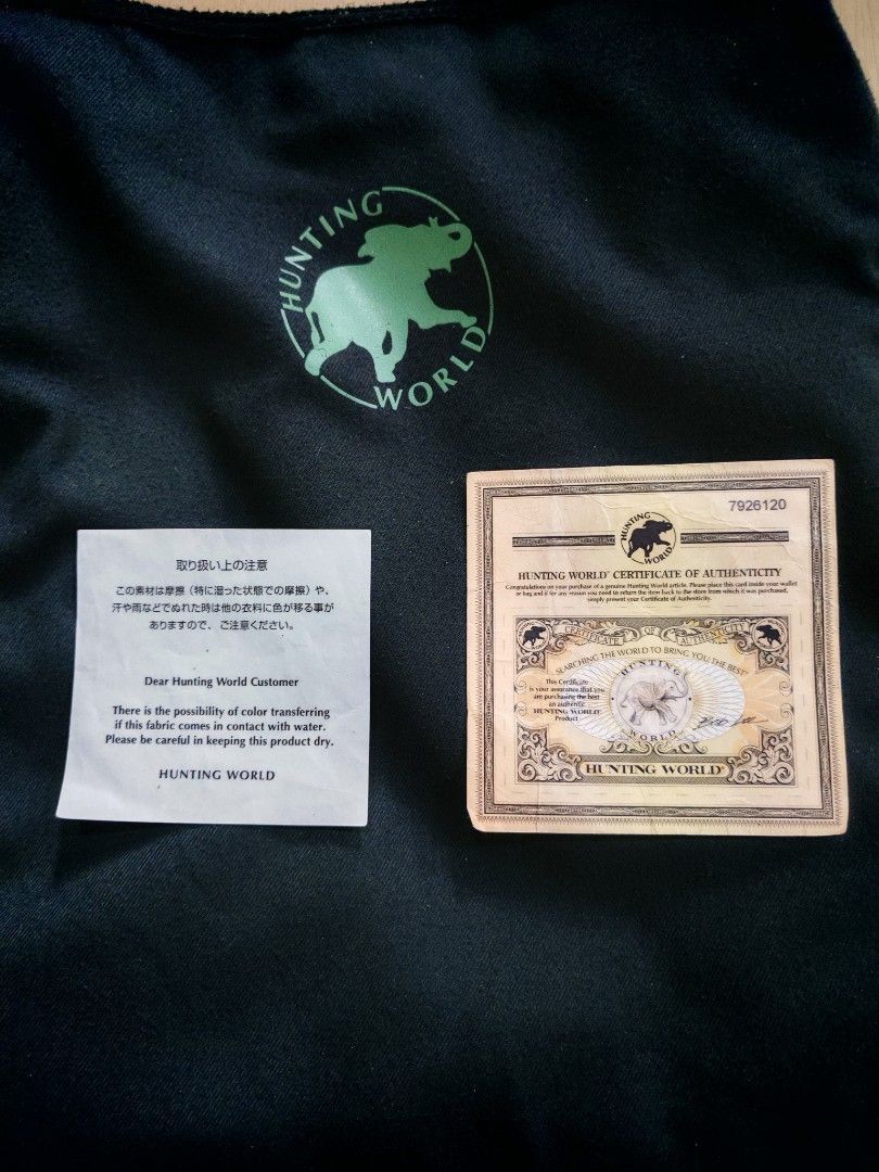 Other Hunting World Dark Green Shoulder Bag w/ Auth Card Size ONE SIZE - 8 Thumbnail