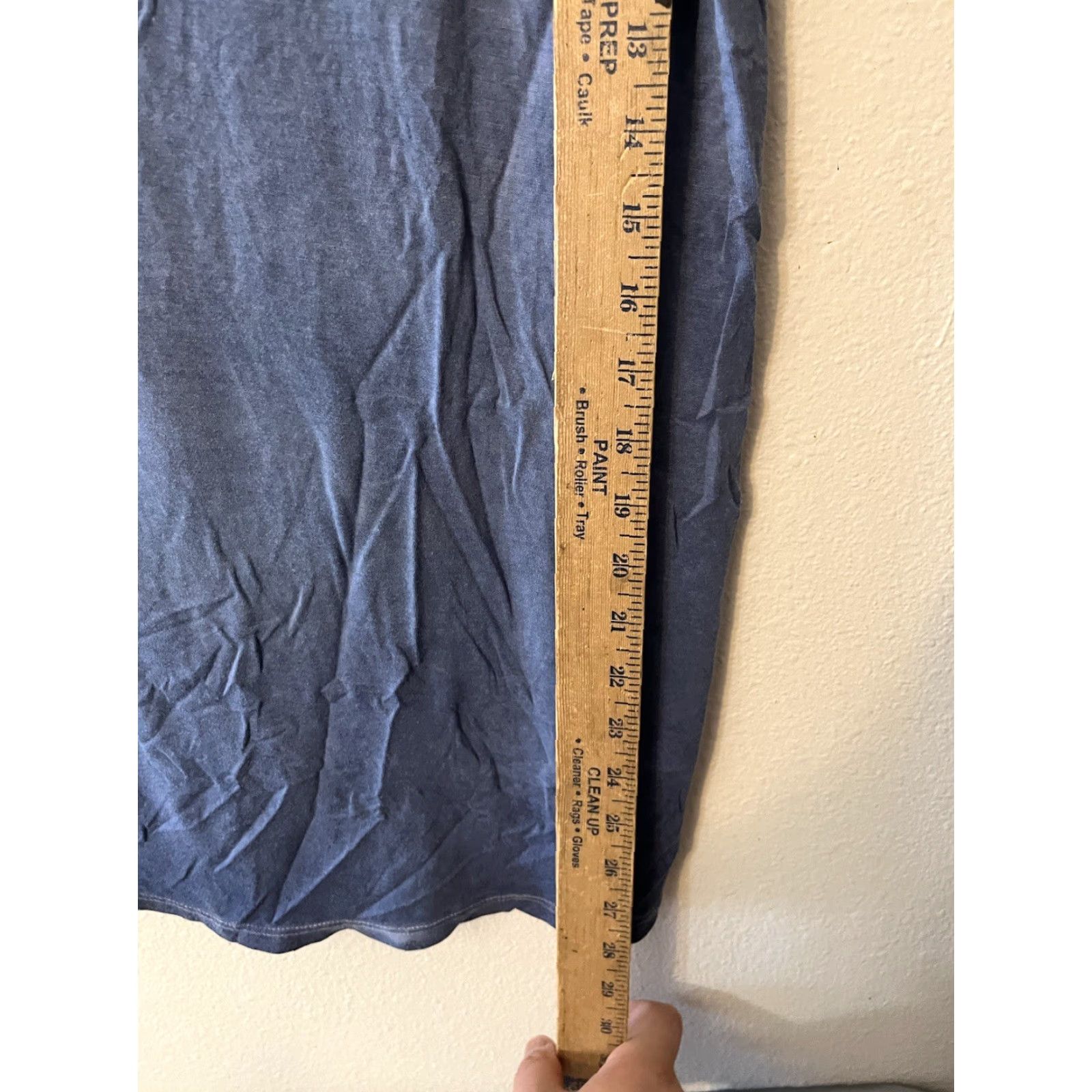 Vintage Cable & Gauge Shirt Women's Small Blue Short Sleeve V-Neck Pocket Stretch Shirt Size S / US 4 / IT 40 - 4 Thumbnail