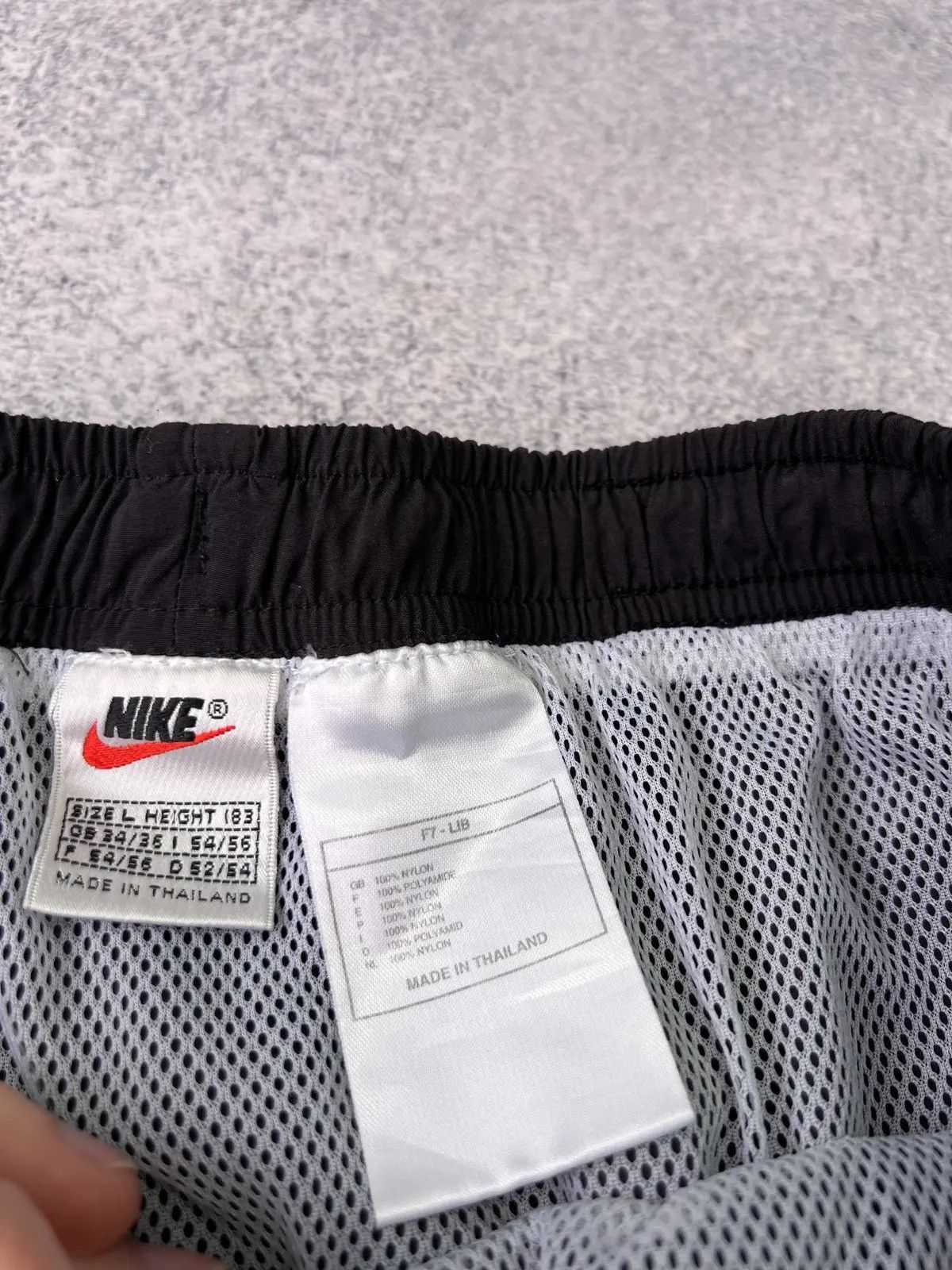Nike × Vintage Vintage Nike 90s style big swoosh shorts Size US 34 / EU 50 - 6 Thumbnail