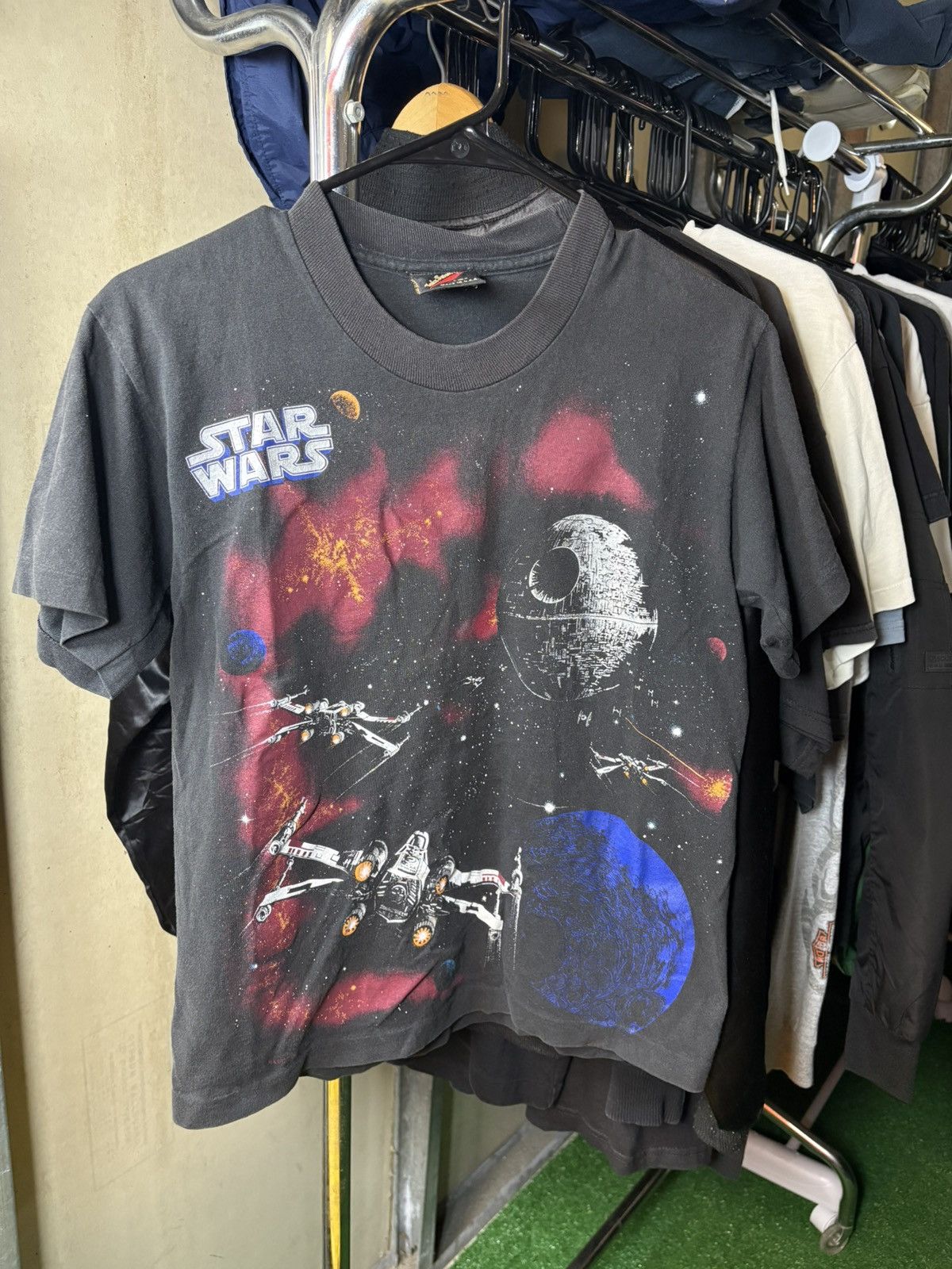 Star Wars × Vintage 1990s Star Wars Movie AOP Promo T-Shirt Size US S / EU 44-46 / 1 - 1 Thumbnail