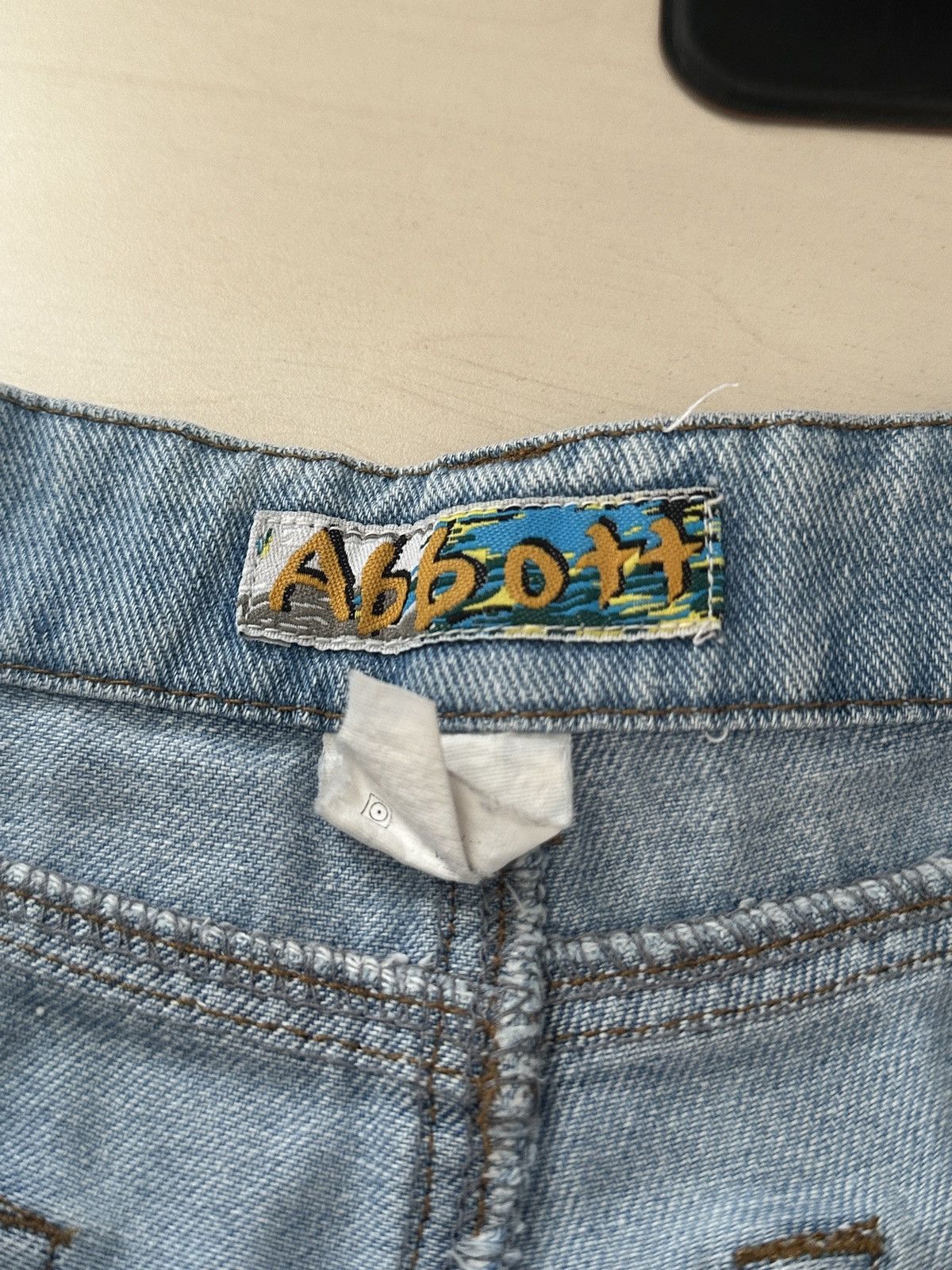 Vintage Vintage Sexy Washed Denim Mini Mico Shorts y2k Size 30" / US 8 / IT 44 - 7 Thumbnail