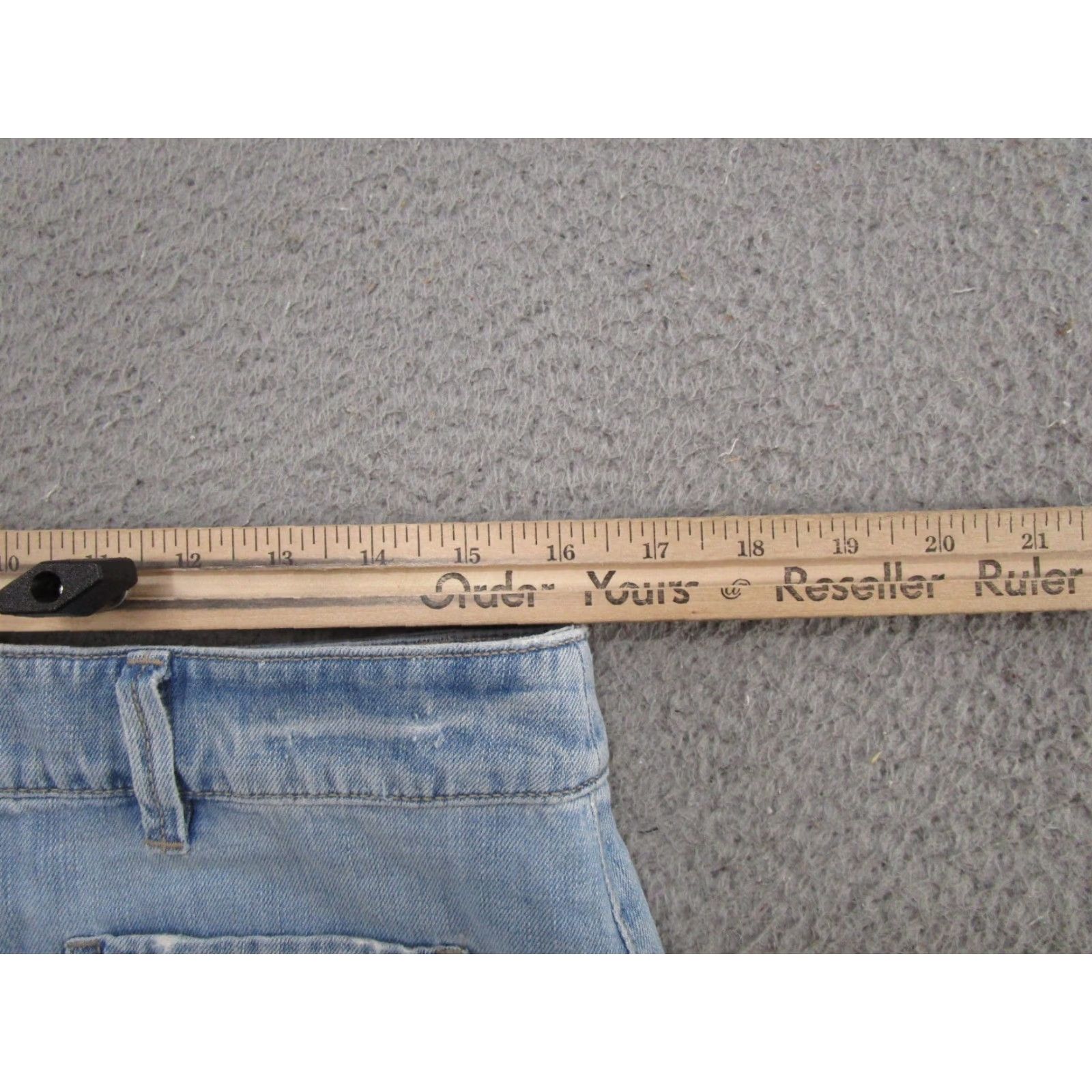Loft LOFT Denim Mini Skirt Size 8 Blue Pockets Zip Button Short Short Spring Summer Womens Size 30" / US 8 / IT 44 - 5 Thumbnail