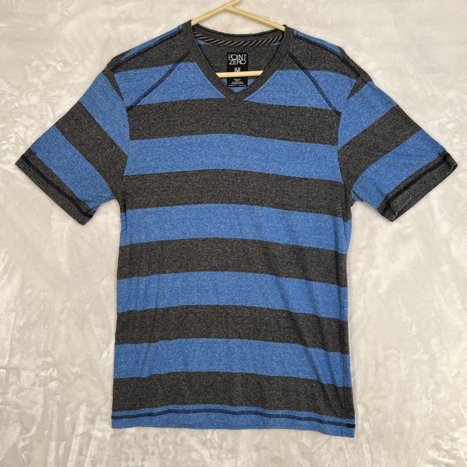 Point Zero Point Zero Vintage Y2K T-Shirt Men Medium Stripe Short-Slee Size US M / EU 48-50 / 2 - 1 Thumbnail