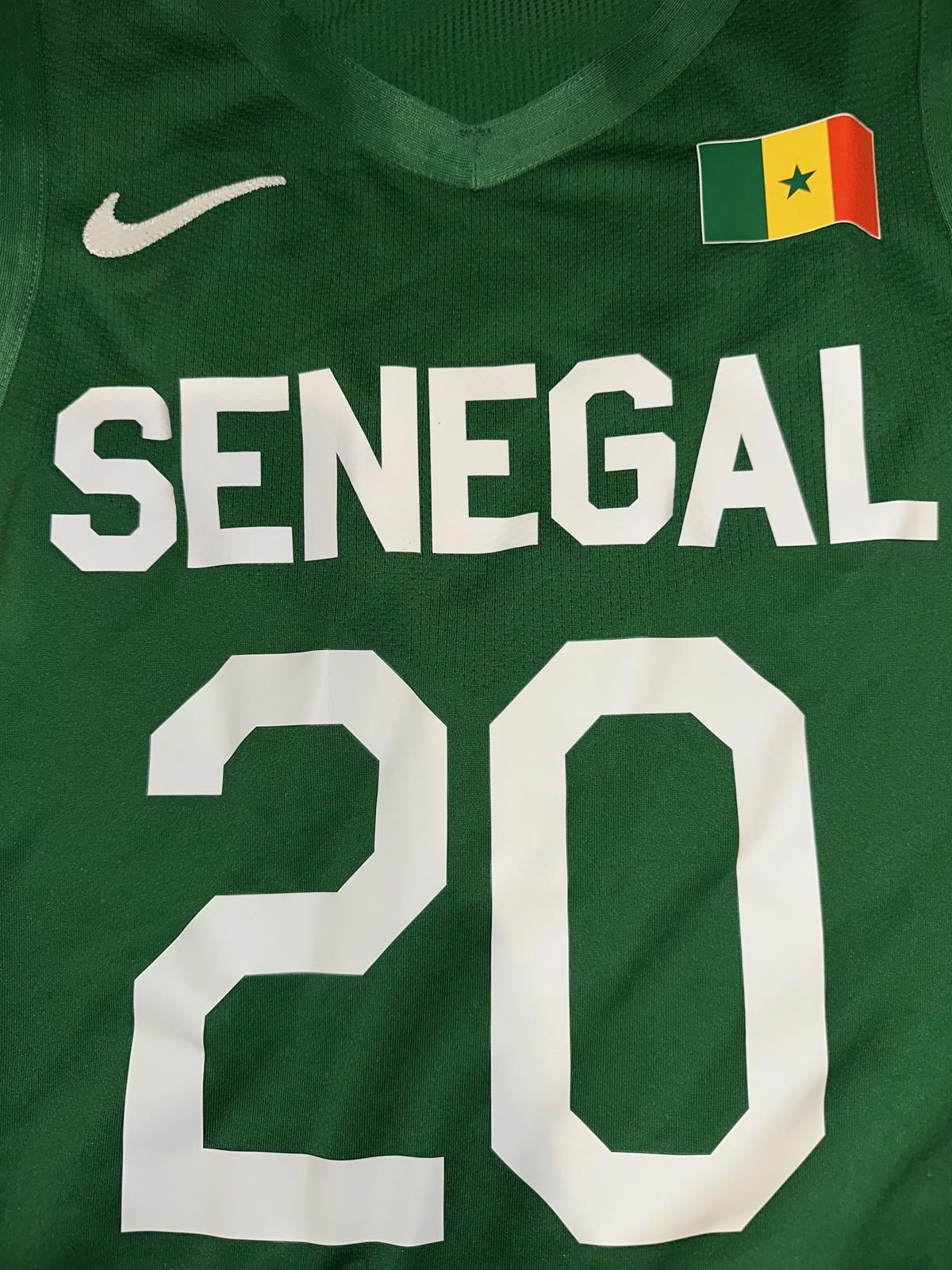 Nike Nike Men’s 2020 Olympic Basketball Green Team Issue White Jersey Size US L / EU 52-54 / 3 - 3 Thumbnail