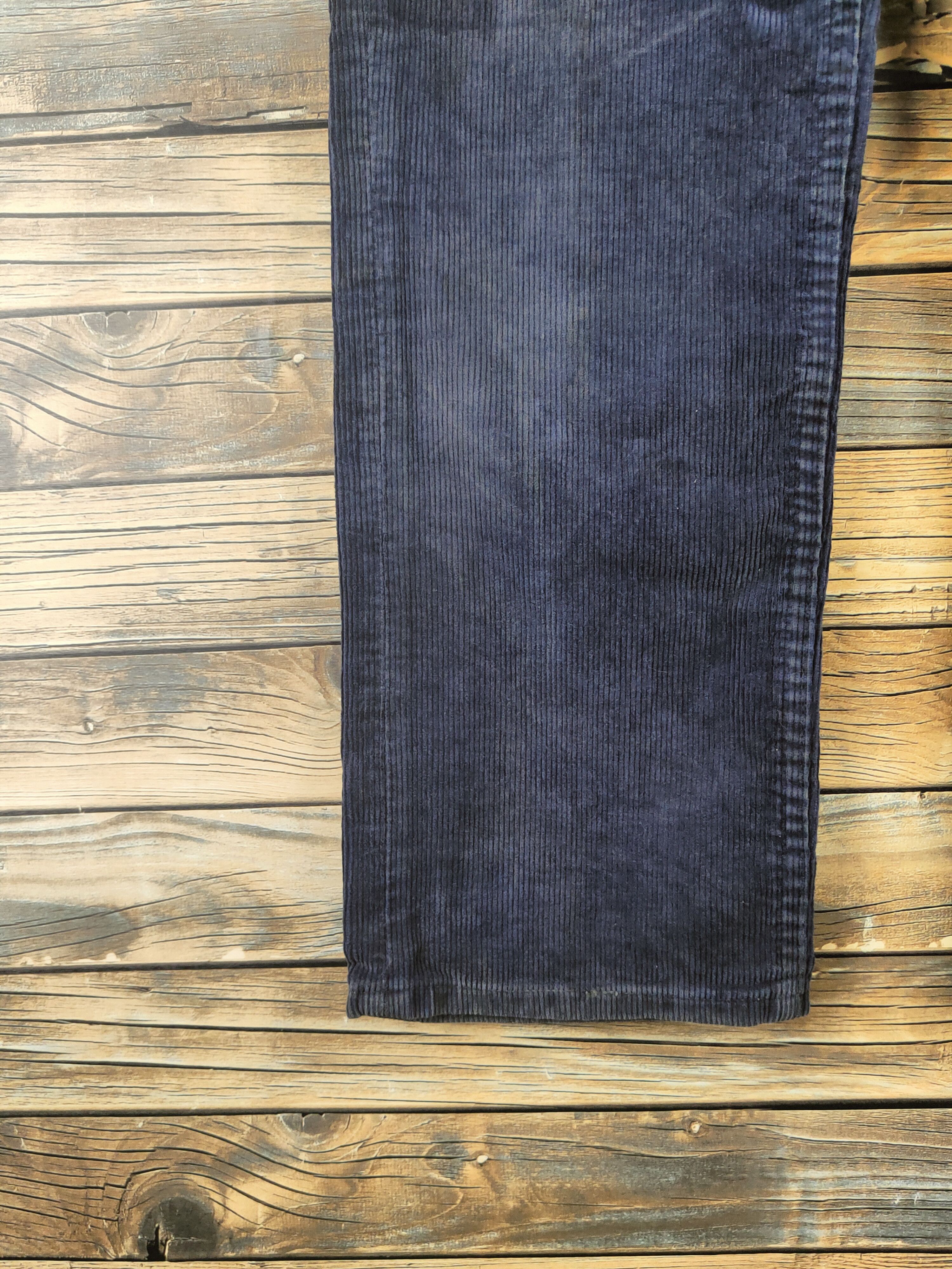 Lee DL Lee Navy Vintage Corduroy cargo Pants #46-342 Size US 28 / EU 44 - 4 Thumbnail