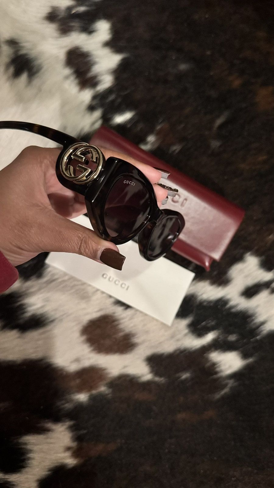 Gucci Gucci tortoise shell cat eye sunglasses Size ONE SIZE - 3 Thumbnail