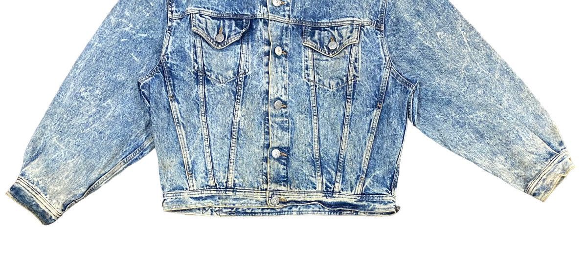 Edwin Vtg EDWIN Acid Wash Denim Jacket Button (L) Size US L / EU 52-54 / 3 - 4 Thumbnail