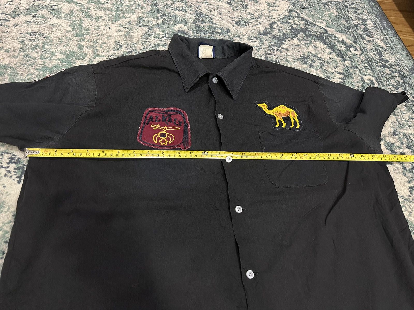 Vintage Vintage 70s Bowling Shirt Dave Alkaly Bowlers (Boxy Cut) Size US XXL / EU 58 / 5 - 11 Thumbnail