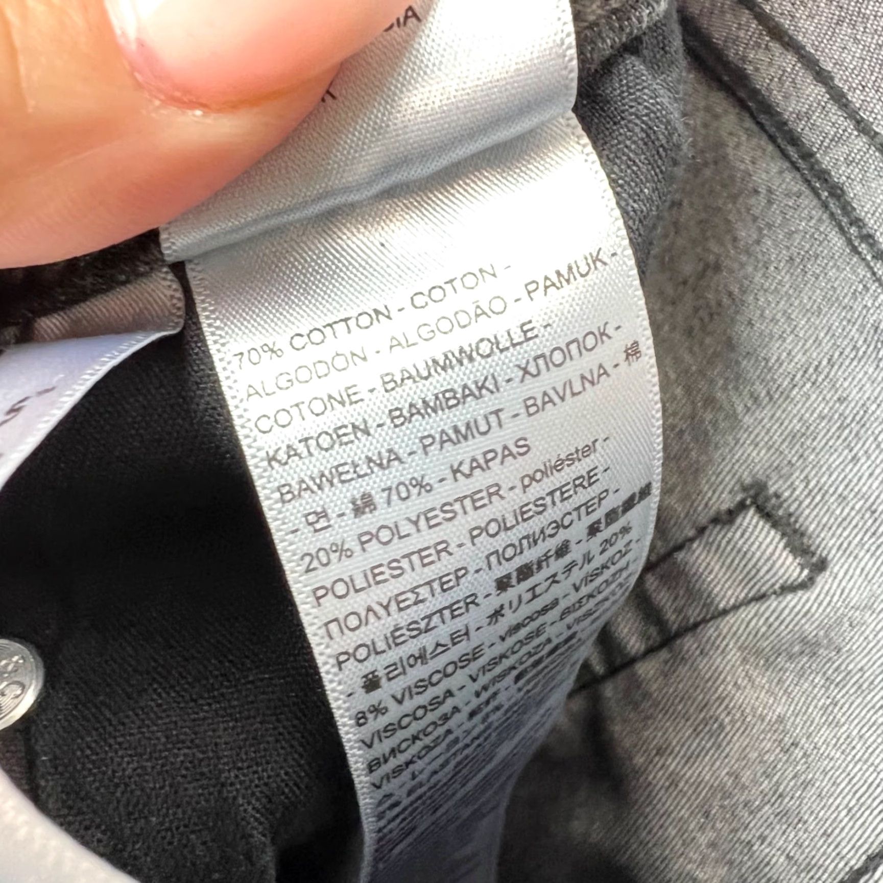 Levi's Levi's 721 Jeans Womens Size 30 High Rise Skinny Denim Gray/Black Cotton Blend 5-Pocket Stretch Modern Size 30" / US 8 / IT 44 - 4 Thumbnail