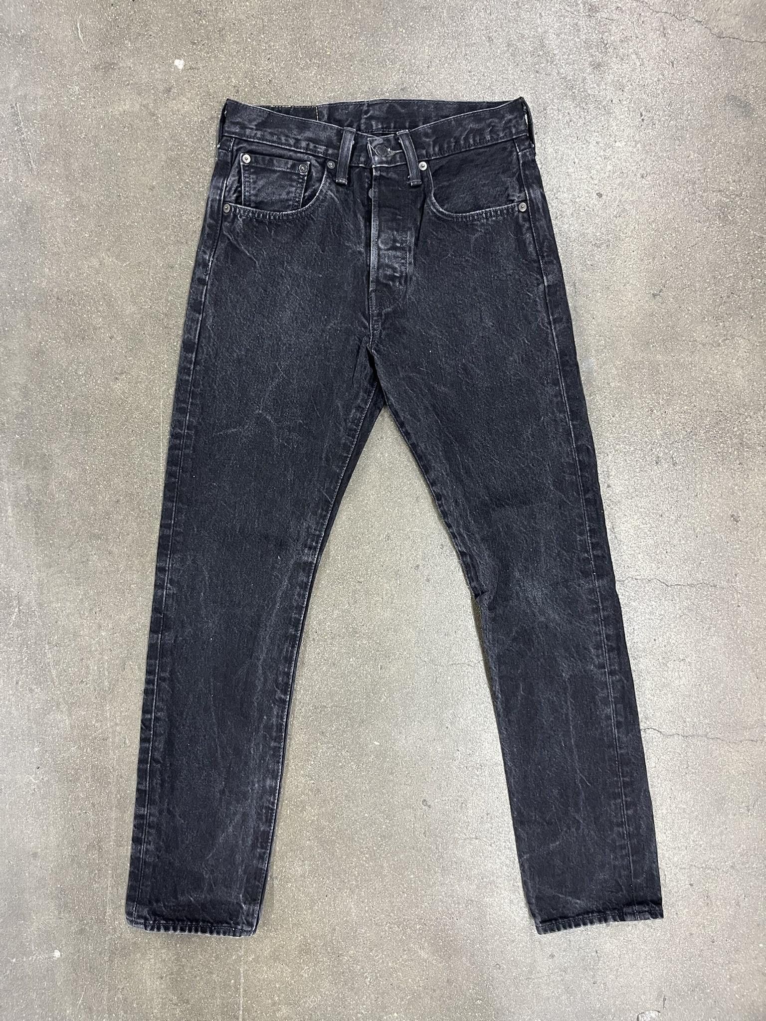 image of Levis 501 29 X 32 Black Jeans, Men's