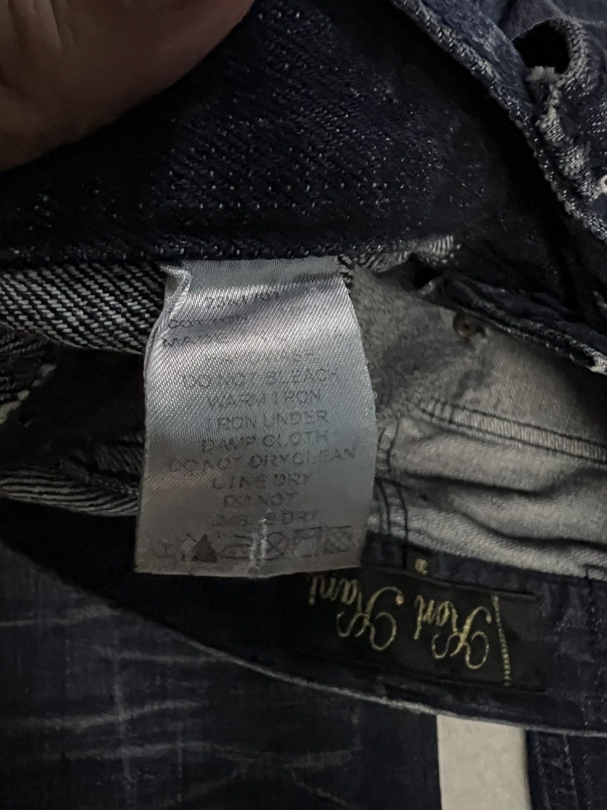 Japanese Brand 💥Vintage 90’s Style Karl Kani Double Knee Distress Jean Size US 30 / EU 46 - 17 Thumbnail