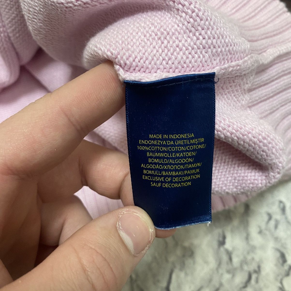 Polo Ralph Lauren Vintage Polo Ralph Lauren Sweater Knit Jumper Pink Size L Size US L / EU 52-54 / 3 - 12 Thumbnail