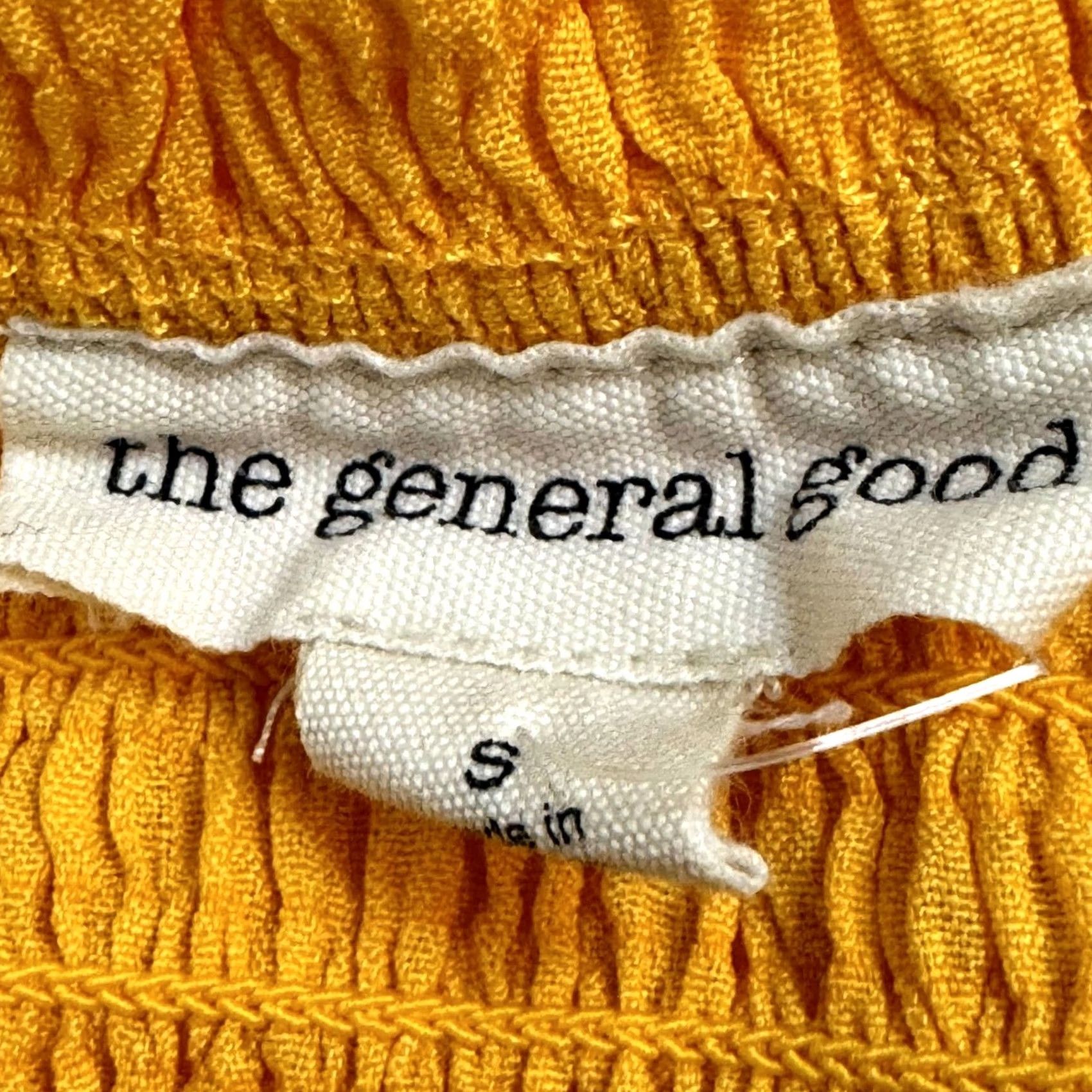 Vintage VINTAGE: No The General Good Women's Blouse Shirt Cropped Bow Tie Yellow S Cap Sleeve V-Neck Short Sleeve Casual Party/Cocktail Travel Bohemian Size S / US 4 / IT 40 - 5 Thumbnail