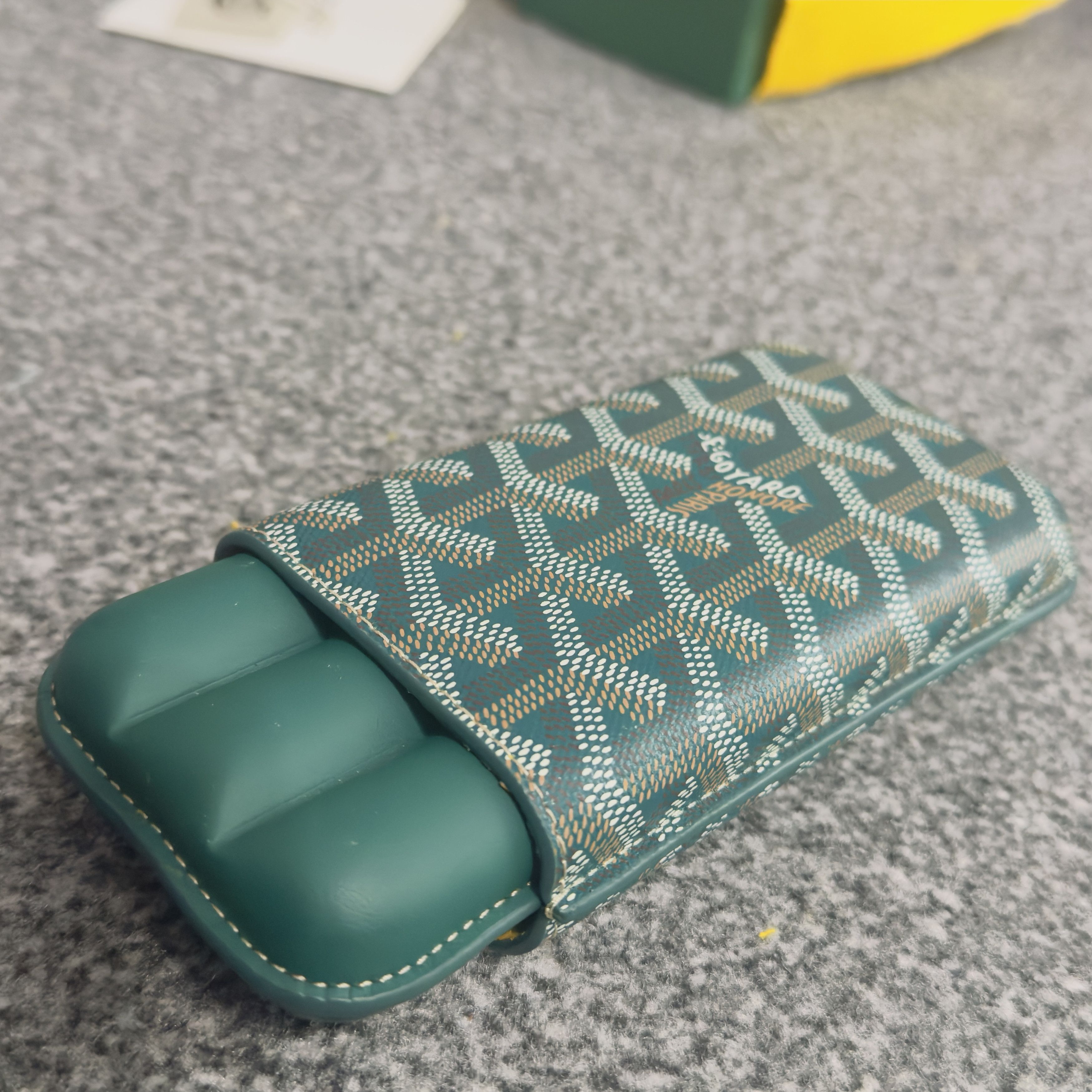 Goyard Goyard 3C Churchill Cigar Case Etui Green Size ONE SIZE - 16 Thumbnail