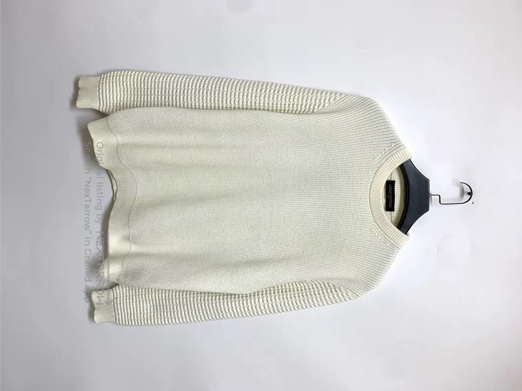 Louis Vuitton Louis Vuitton Nigo embroidered alphabet knit sweater Size US L / EU 52-54 / 3 - 1 Thumbnail