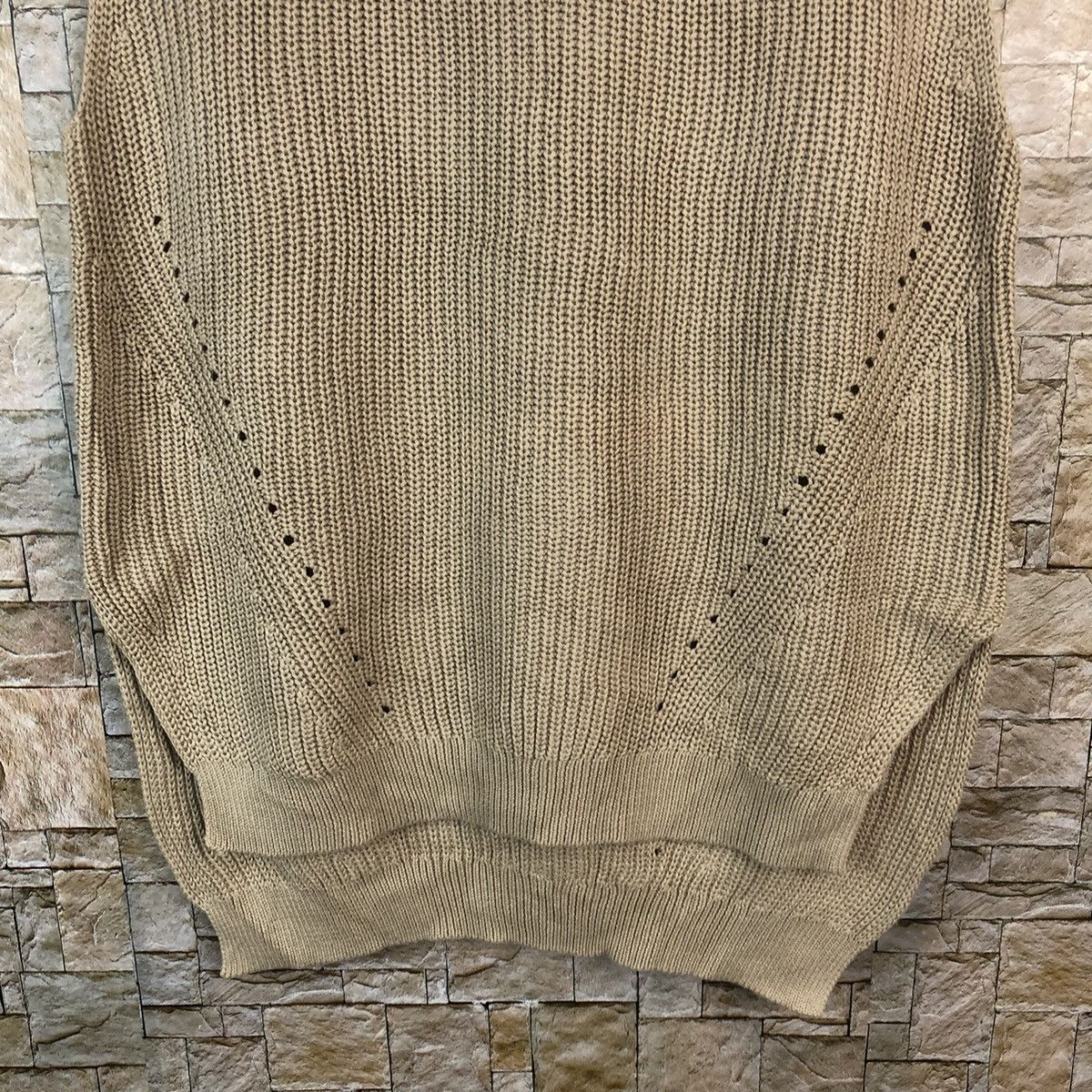 Vintage Uniqlo Brown Vest sleeveless Knitwear #A1239 Size M / US 6-8 / IT 42-44 - 6 Thumbnail