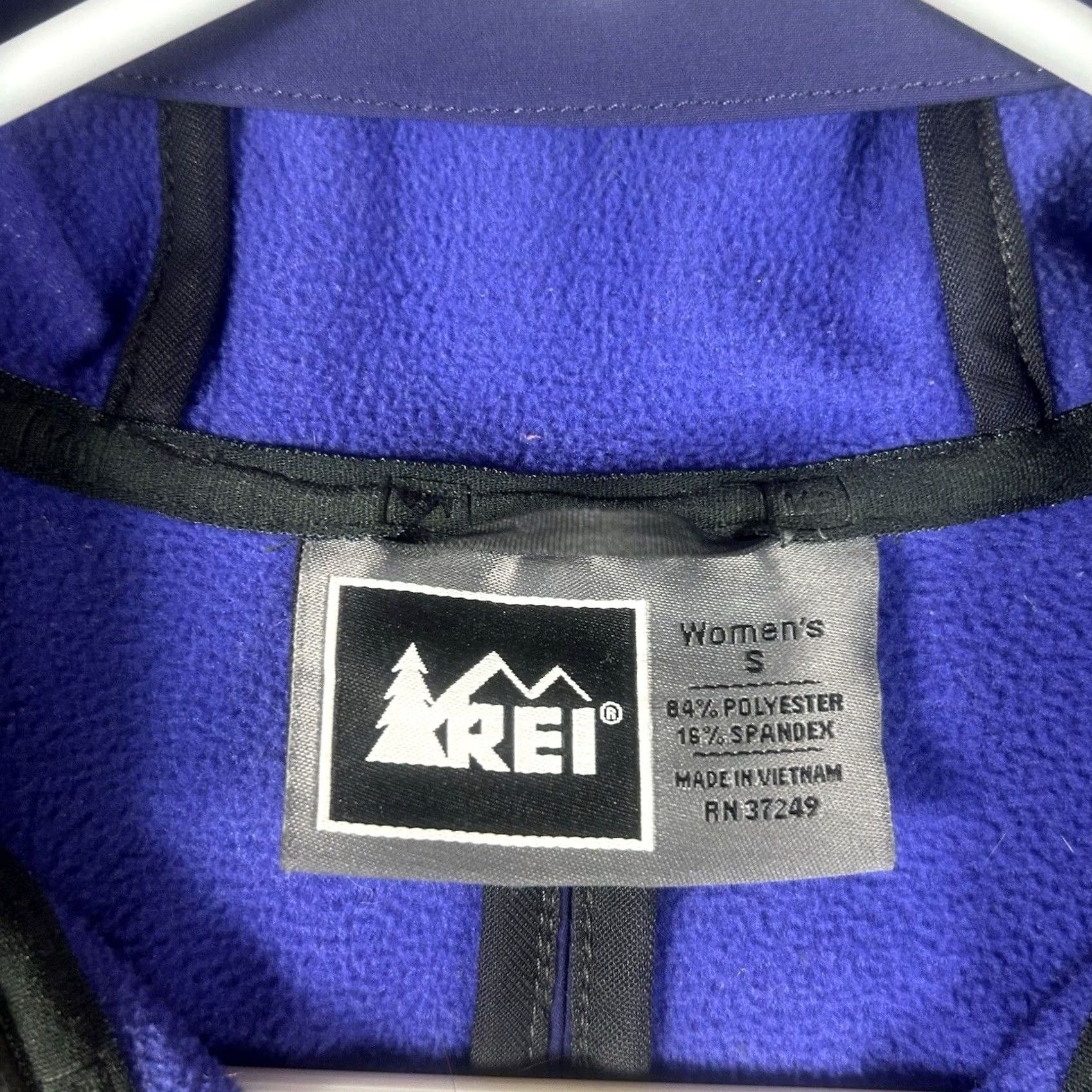 Vintage REI Hooded Jacket Womens S Full Zip Polartec Purple Adjustable Pockets Rain Size S / US 4 / IT 40 - 3 Thumbnail