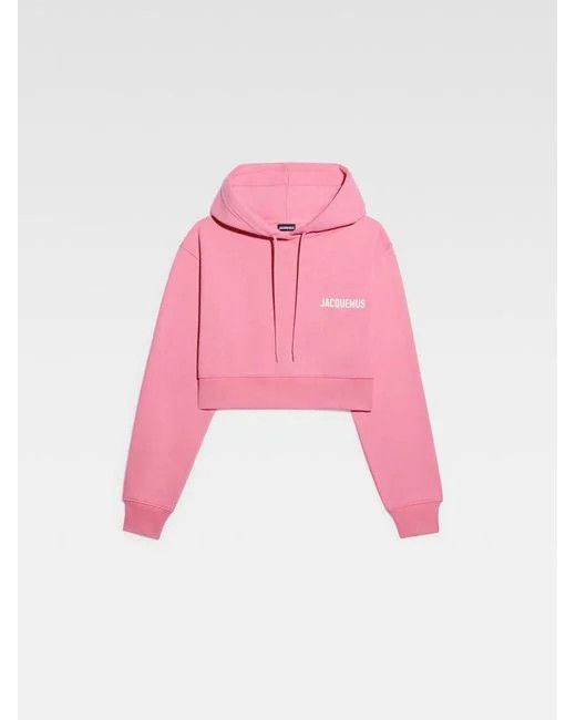 Jacquemus o1mle0325 Le Sweatshirt Court Hoodie in Pink Size L / US 10 / IT 46 - 1 Thumbnail