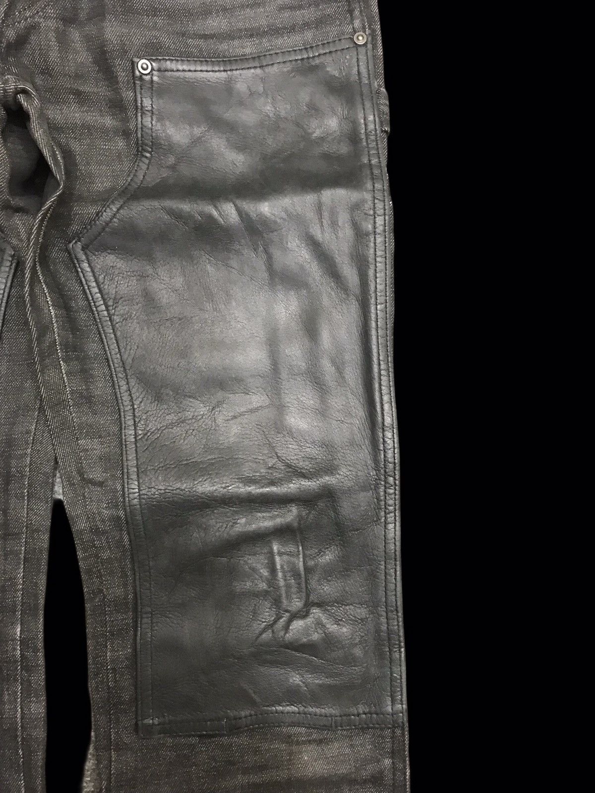 Japanese Brand Insane TOKYO JEANS 8Oz Double Knee Hybrid Biker Denim F333 Size US 32 / EU 48 - 6 Thumbnail