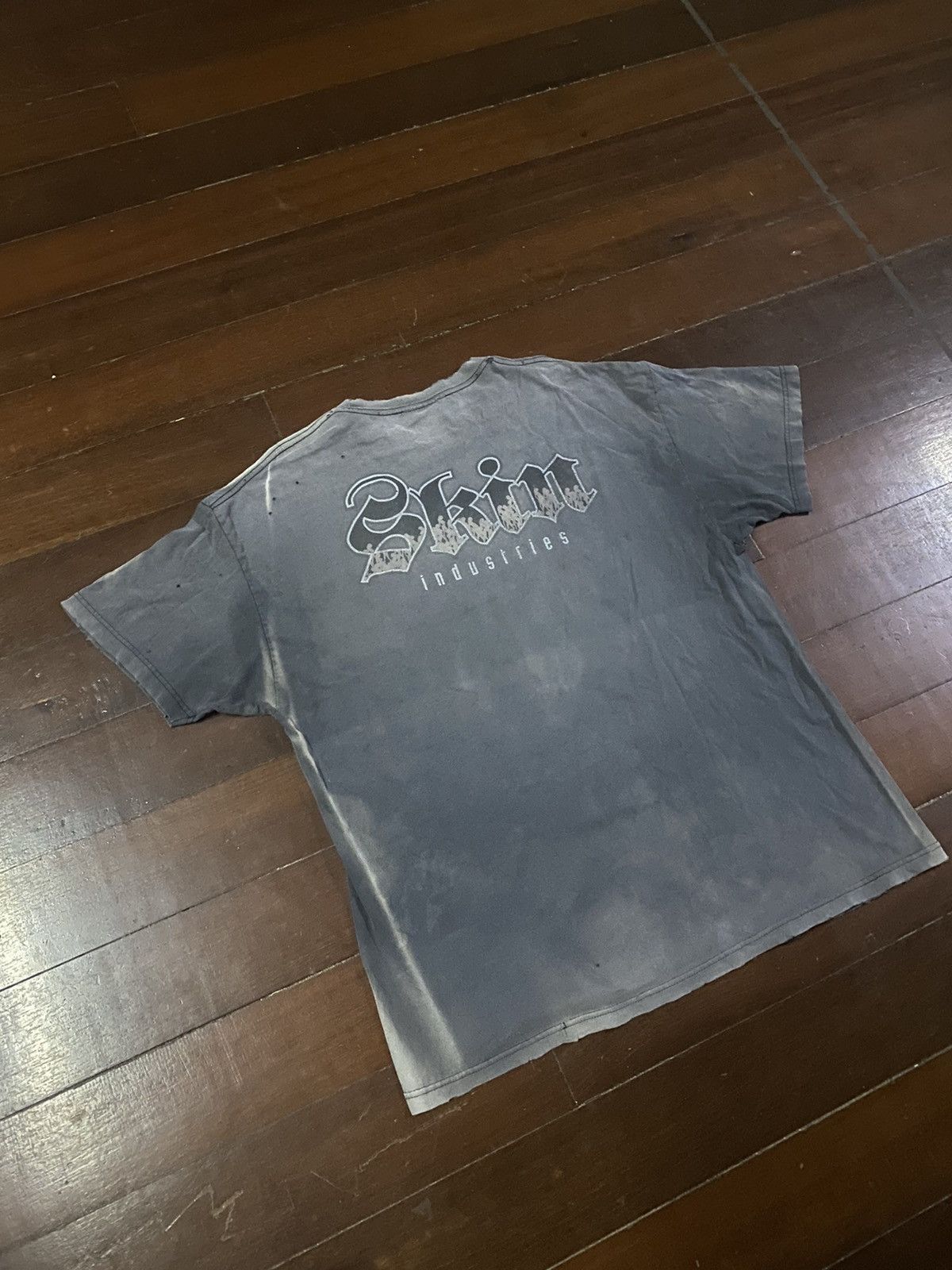 Hook-Ups FIRE 🔥🔥 VINTAGE 90s SKIN INDUSTRIES SPELL OUT DISTRESSED Size US XXL / EU 58 / 5 - 2 Thumbnail