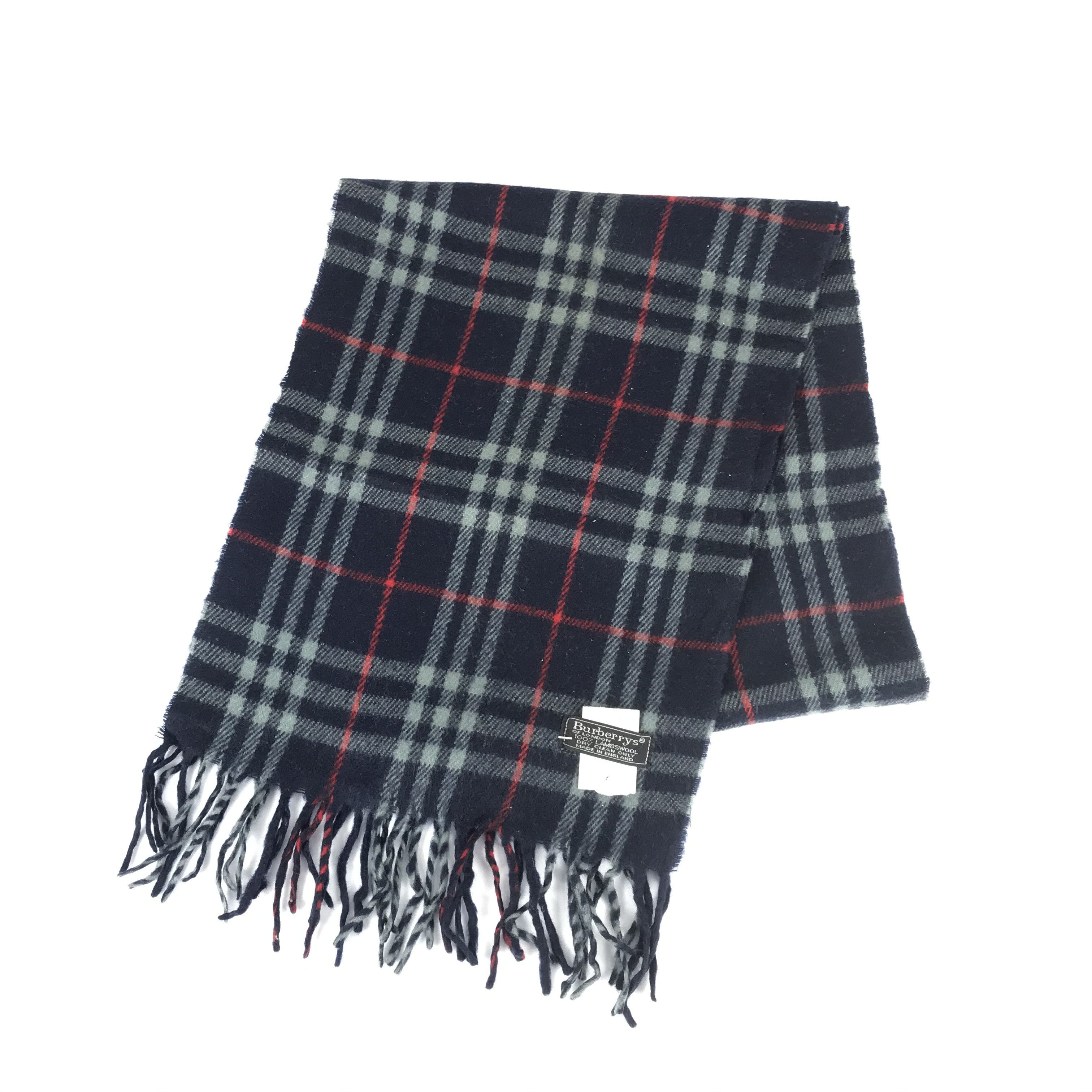 Burberry Vintage Burberry Scarf Muffler Cashmere Wool Scarves Size ONE SIZE - 3 Thumbnail