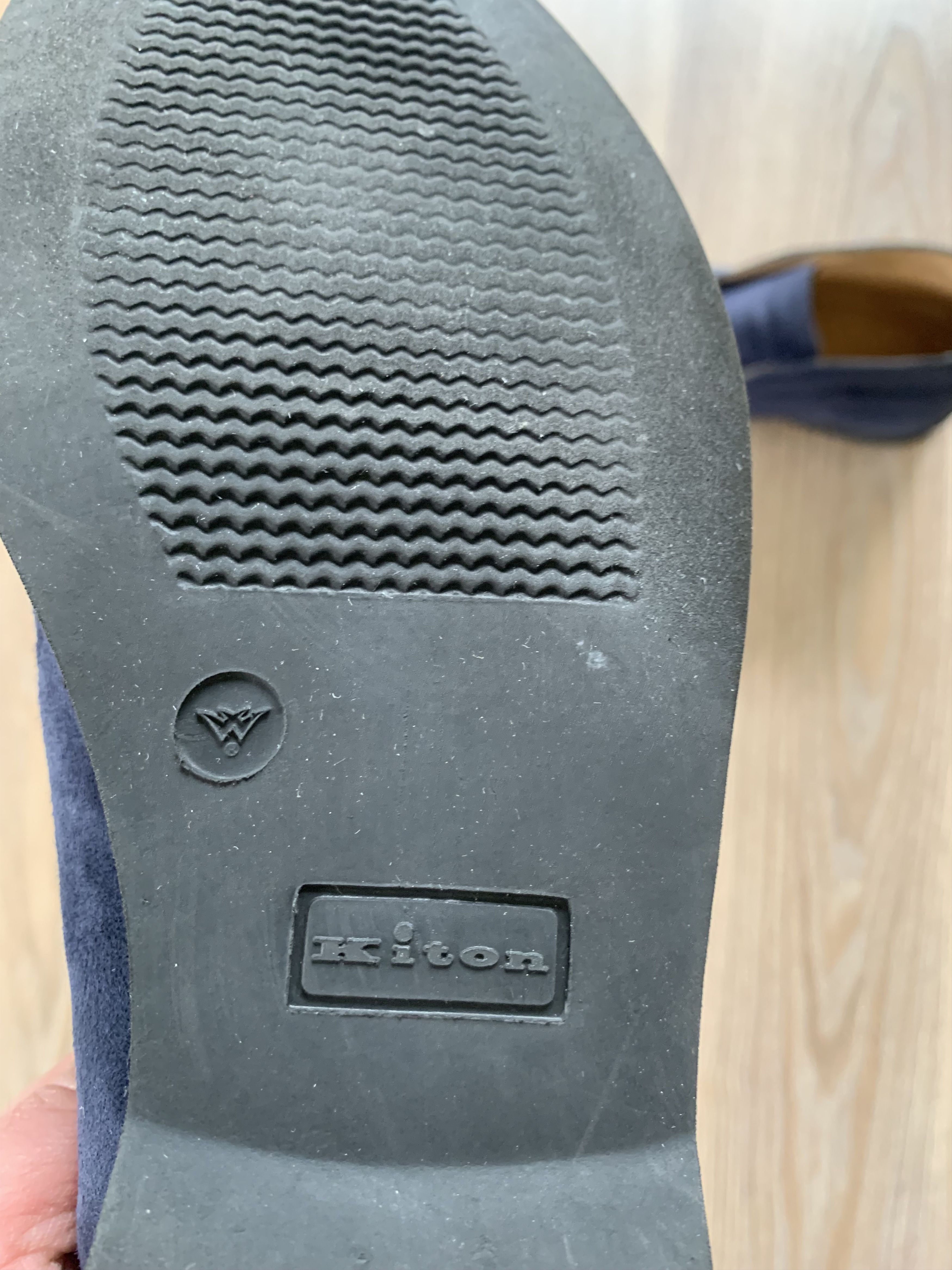 Kiton Kiton Mens Suede Blue Fly Loafers Leather Shoes Size US 8.5 / EU 41-42 - 11 Thumbnail