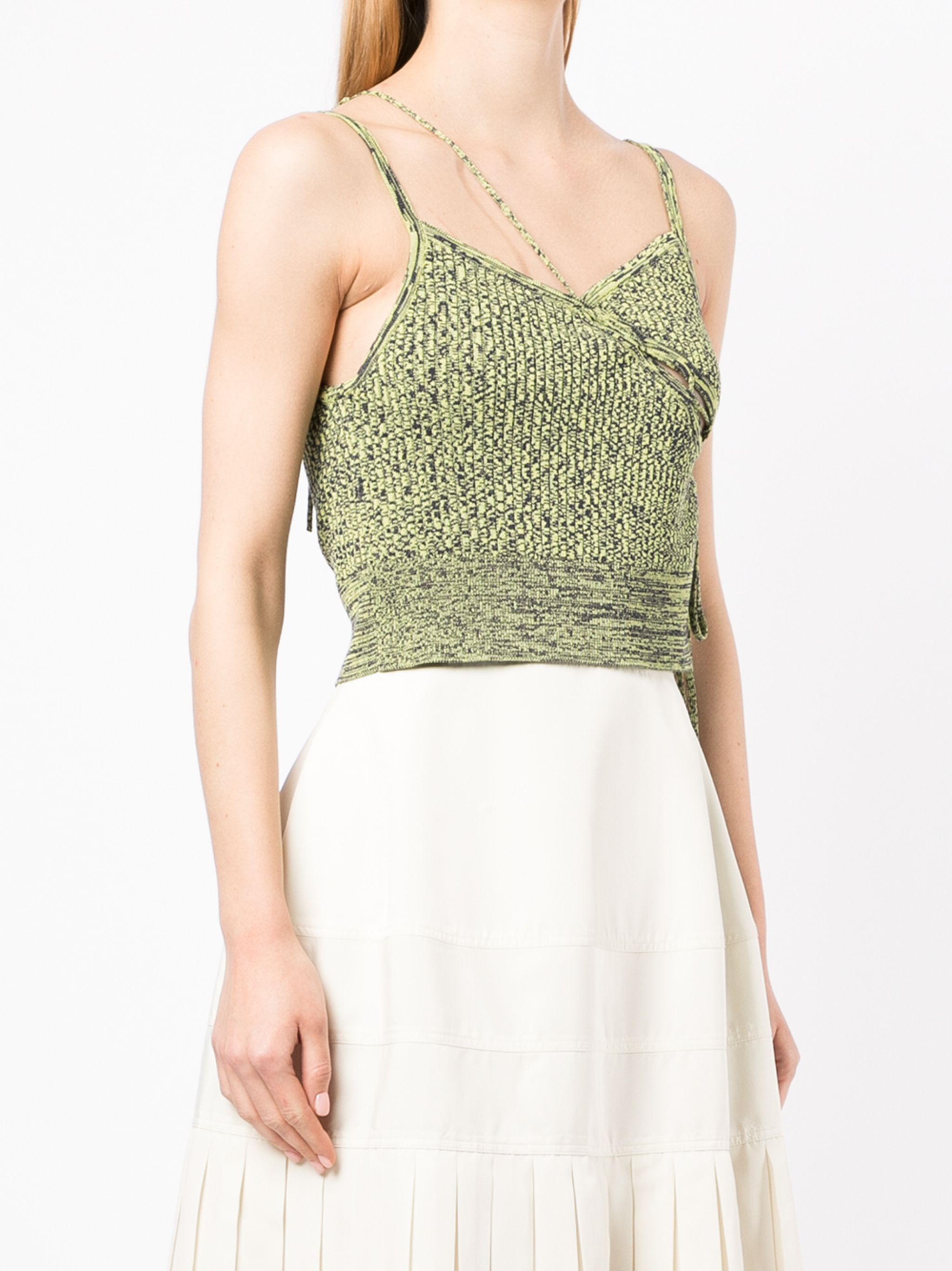 Christopher Esber o1mle0524 Laced Tie Knit Top in Green Size M / US 6-8 / IT 42-44 - 2 Thumbnail