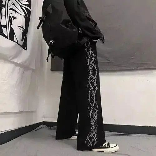 Jean Rising Thorn Black Bundle Pants Japanese Brand Size US 30 / EU 46 - 2 Thumbnail
