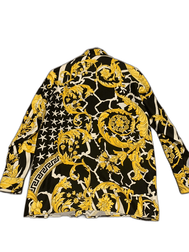 Versace Versace Baroque Silk Button Up Shirt - dmc Size M / US 6-8 / IT 42-44 - 1 Thumbnail