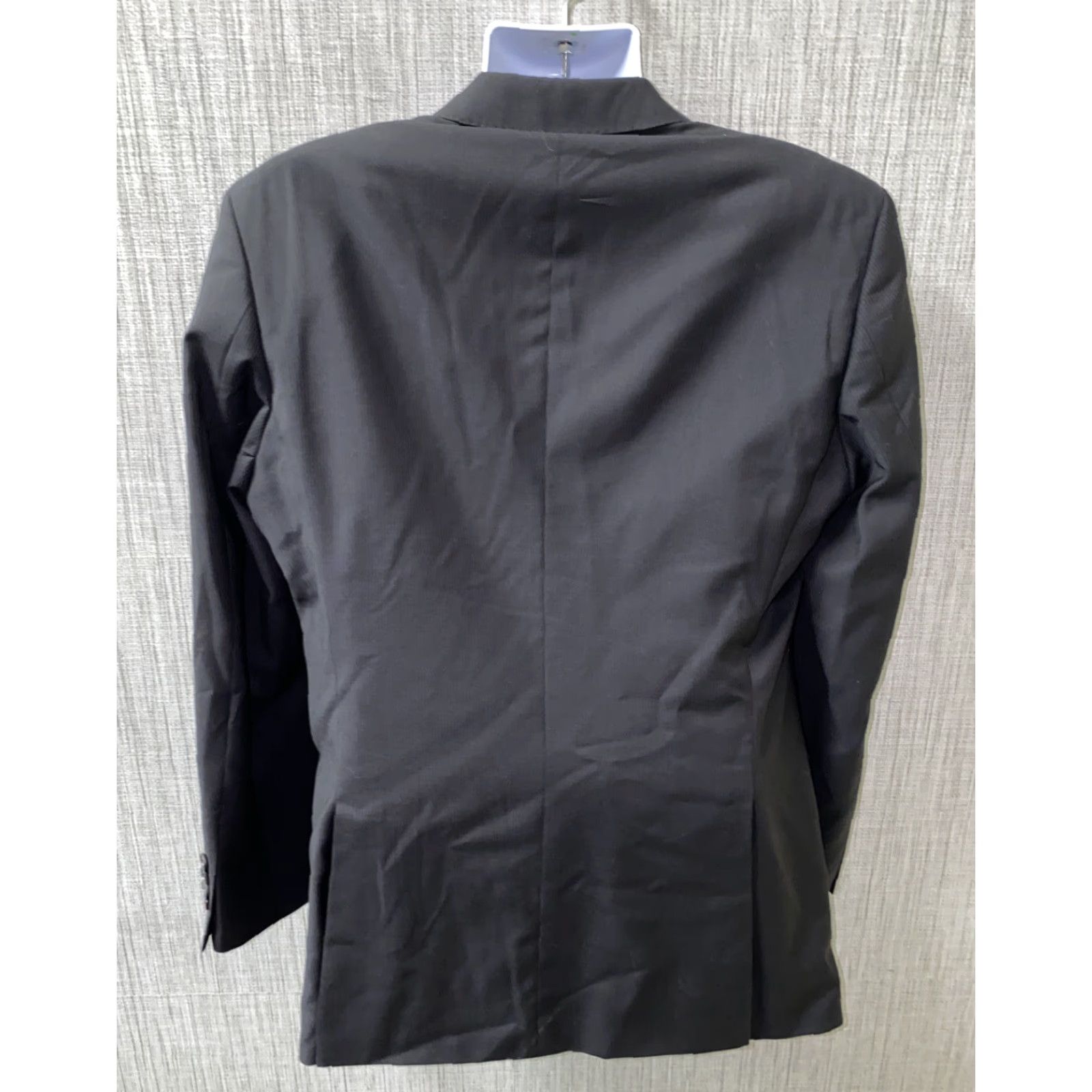 Hugo Boss HUGO BOSS Sport Coat 2 Button Pinstriped Black Wool 42R Mens Regular Casual Size US XS / EU 42 / 0 - 4 Thumbnail