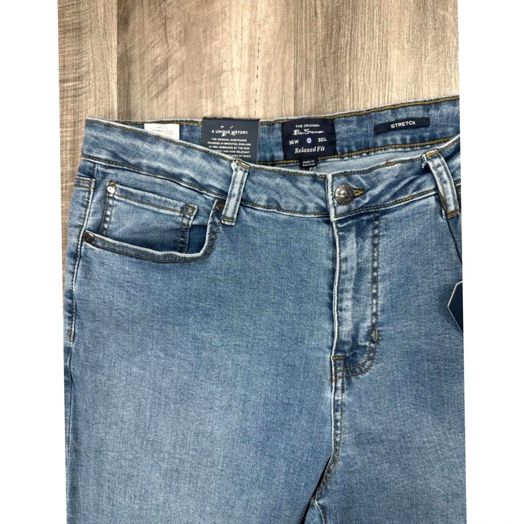 Ben Sherman Ben Sherman Relaxed Fit Stretch Jeans Shirt? Size US 36 / EU 52 - 5 Thumbnail