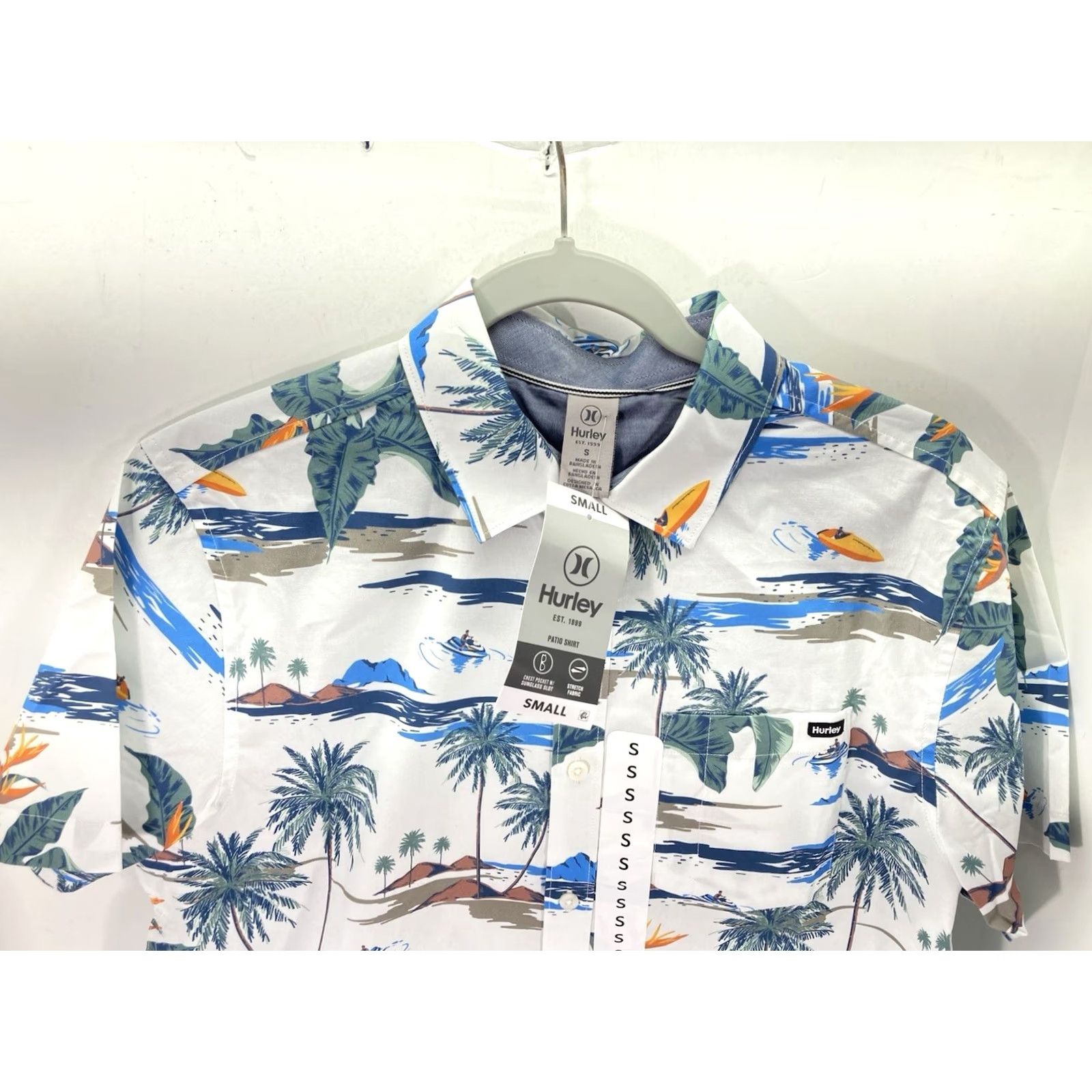 Hurley Hurley Patio Cabana Shirt Men Sz Small AOP Floral Button Short Sleeve Casual NWT Size US S / EU 44-46 / 1 - 2 Thumbnail