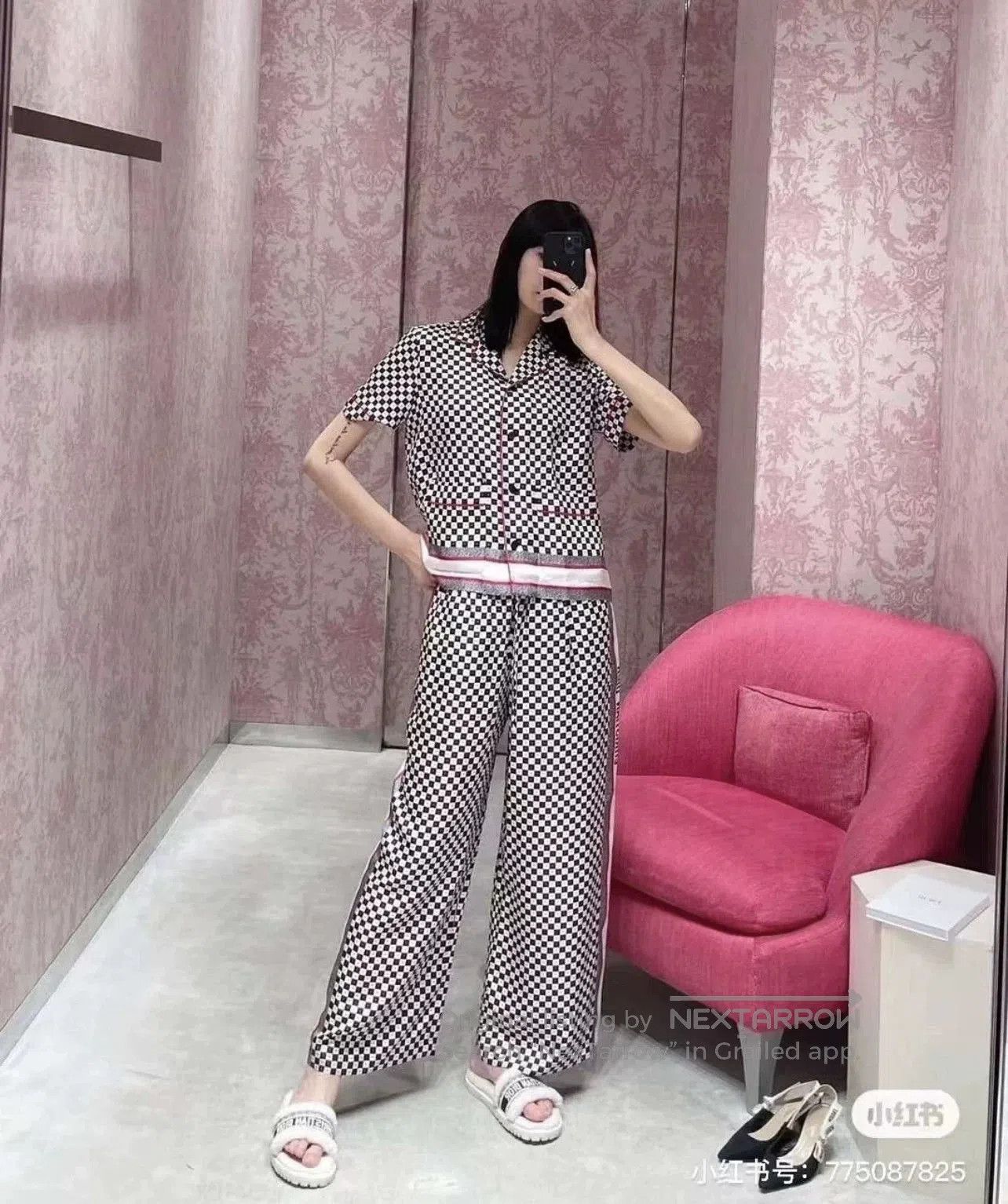 Dior dior checkered logo side pants size 34. Size US 34 / EU 50 - 8 Thumbnail