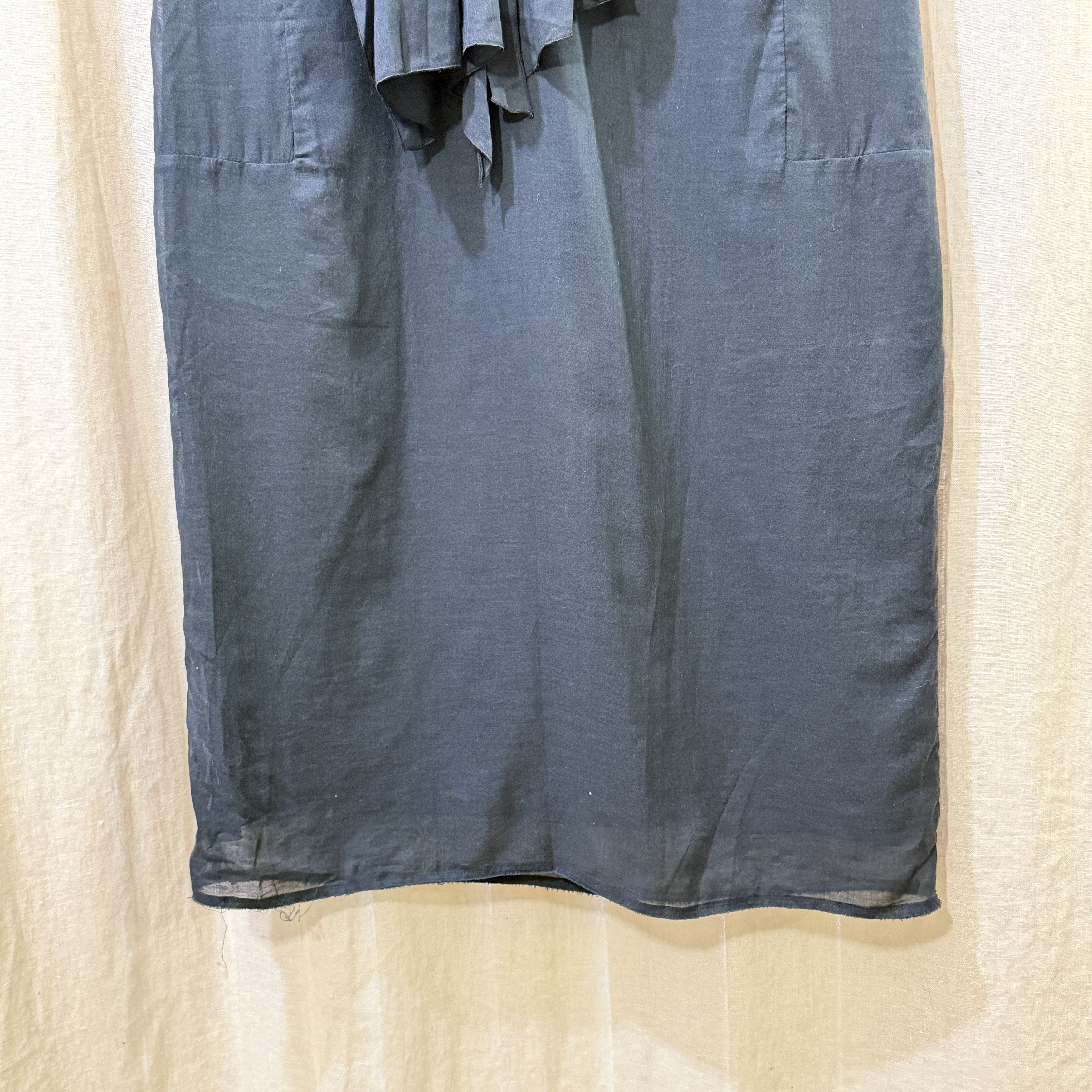 Marni 2010 Cap Sleeve Raw Edge Ruffle Collar Dress Size M / US 6-8 / IT 42-44 - 5 Thumbnail