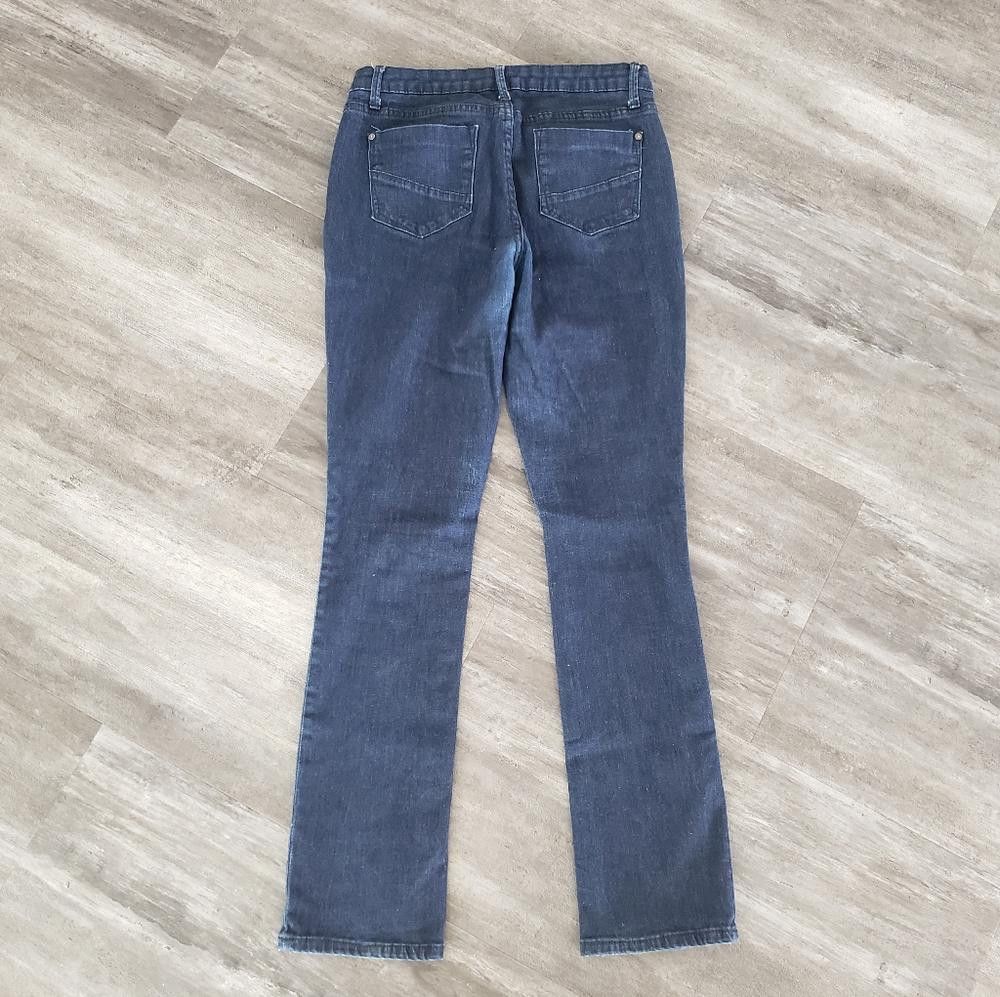 Designer Dark Denim JustFab Skinny Jean Size 28" / US 6 / IT 42 - 2 Thumbnail