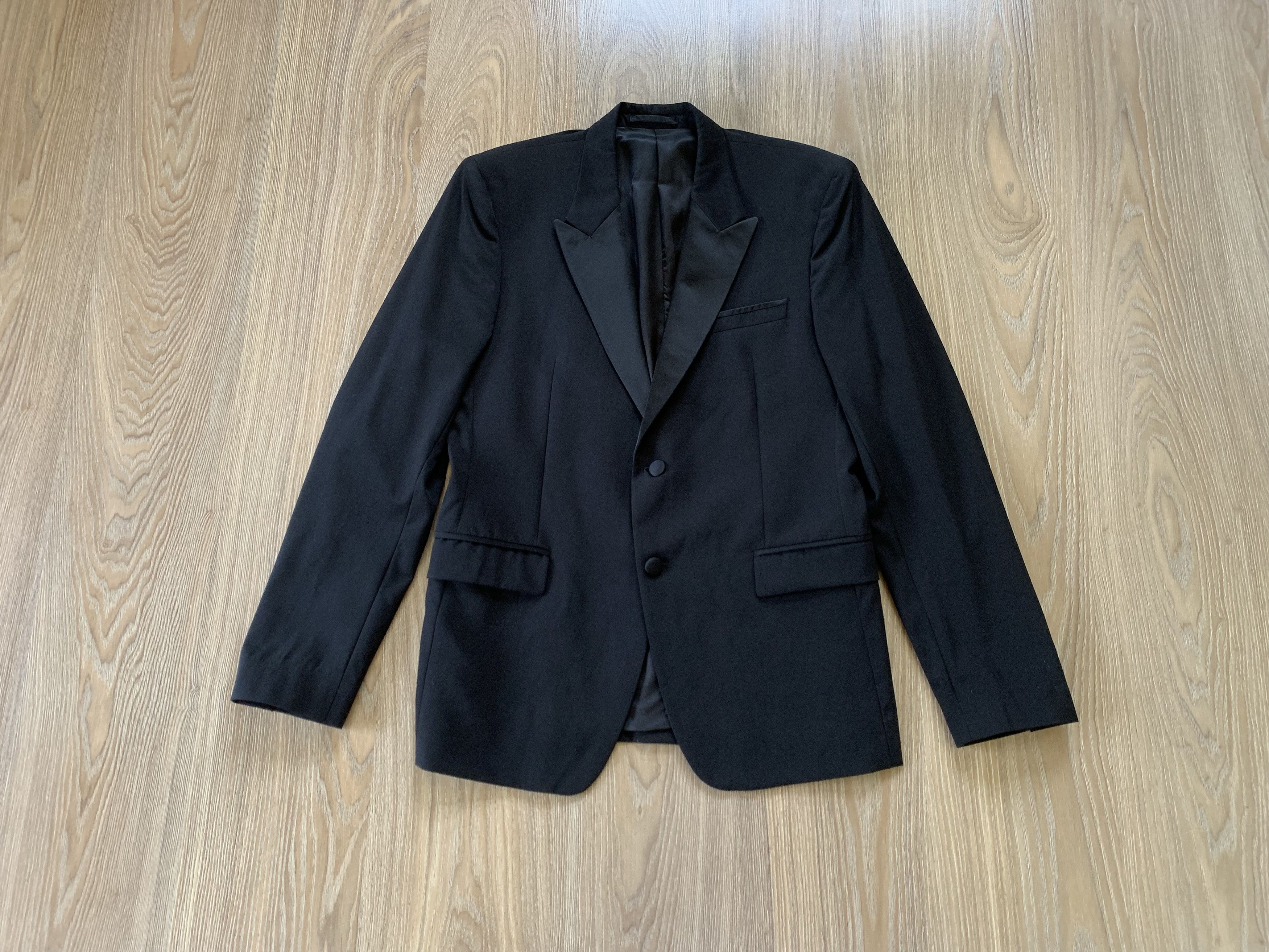 Versace Versace Collection Men's Black Two Button Wool Suit Size 50L - 3 Thumbnail